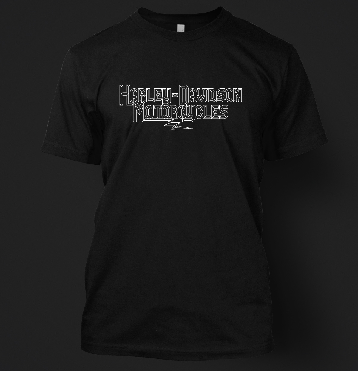 harley davidson apparel art vector illustration tee tshirt top typography type emboss