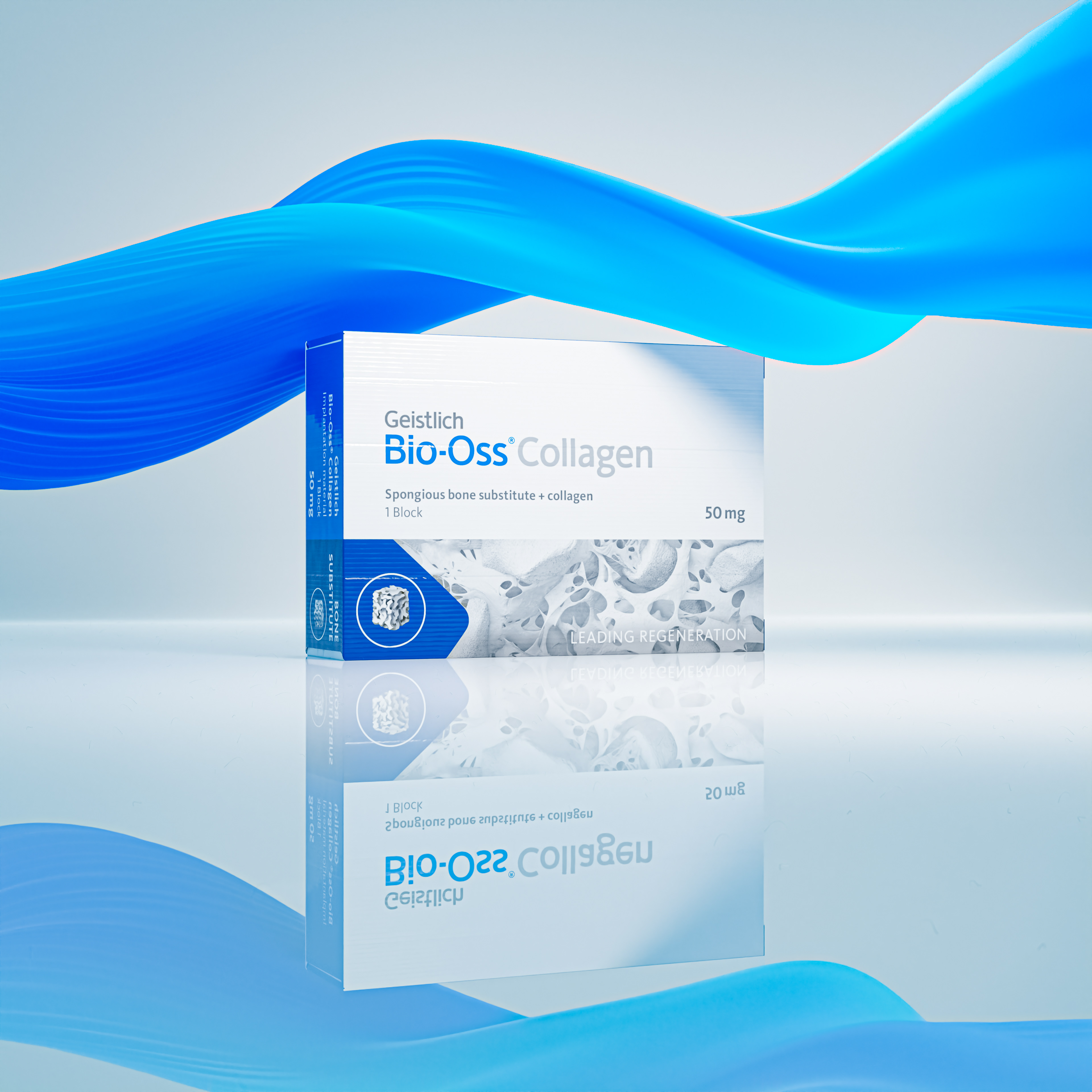 Product Render Bio Oss Collagen (with branded wave)