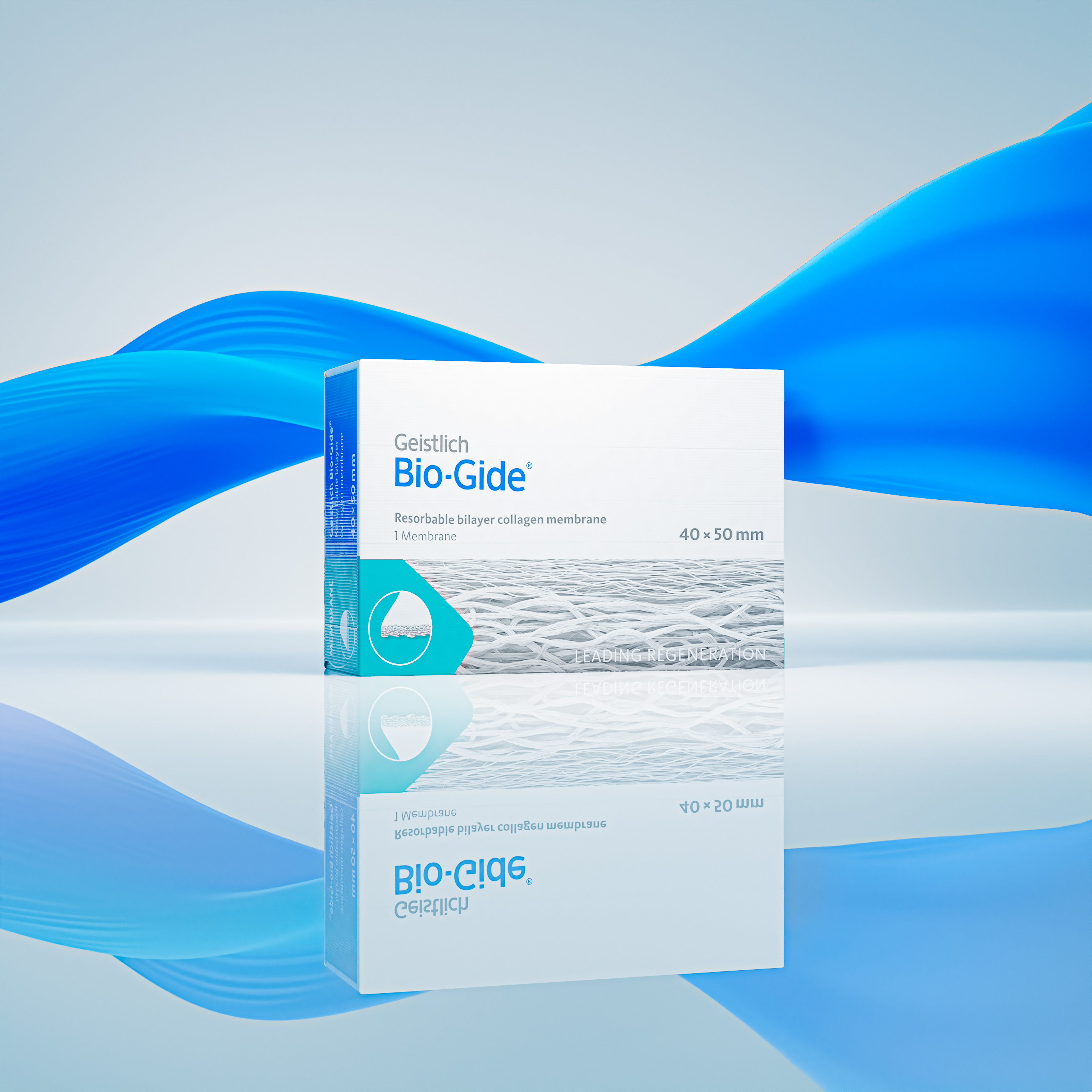 Product Render Bio-Gide (with branded wave)