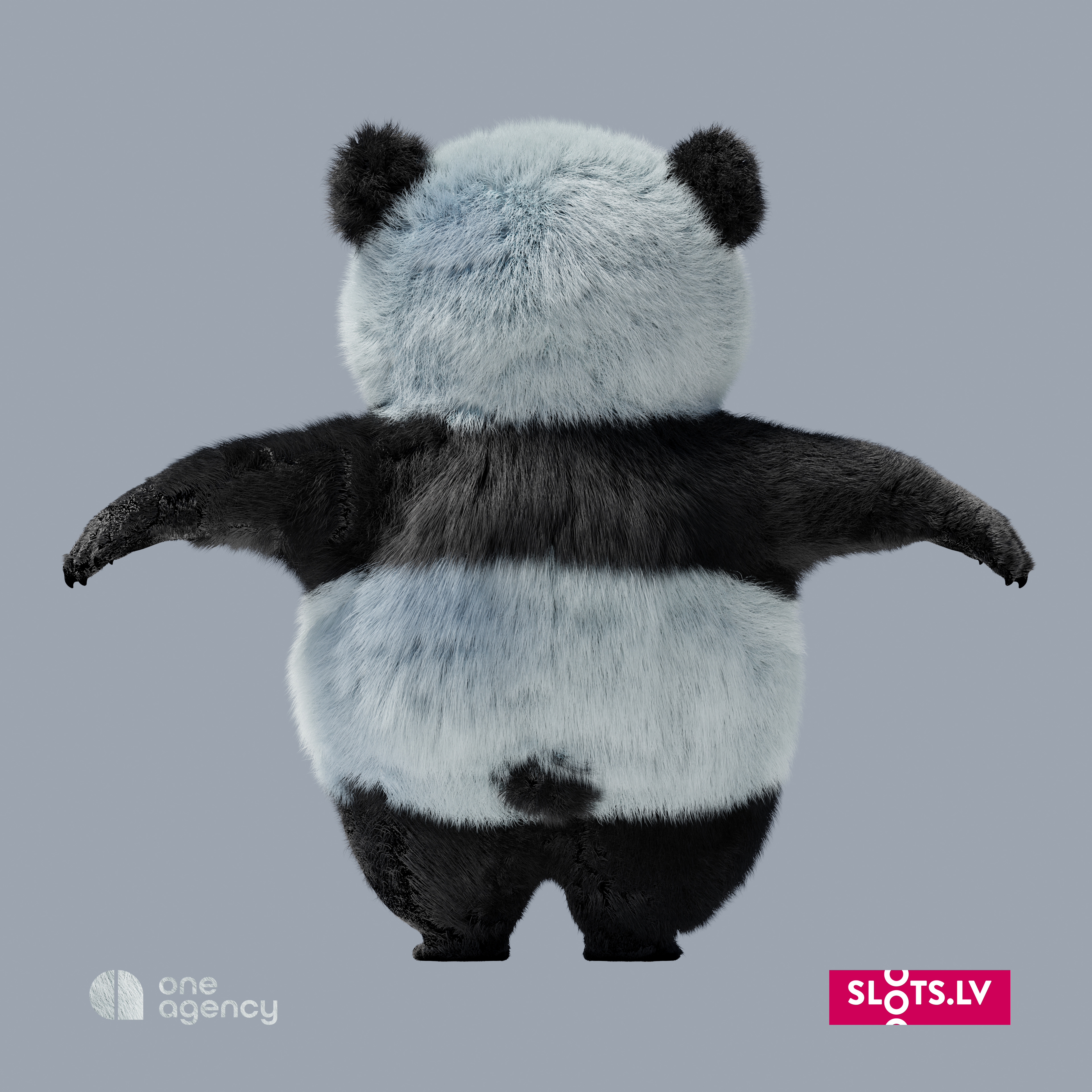 Rear (First Render with hair)