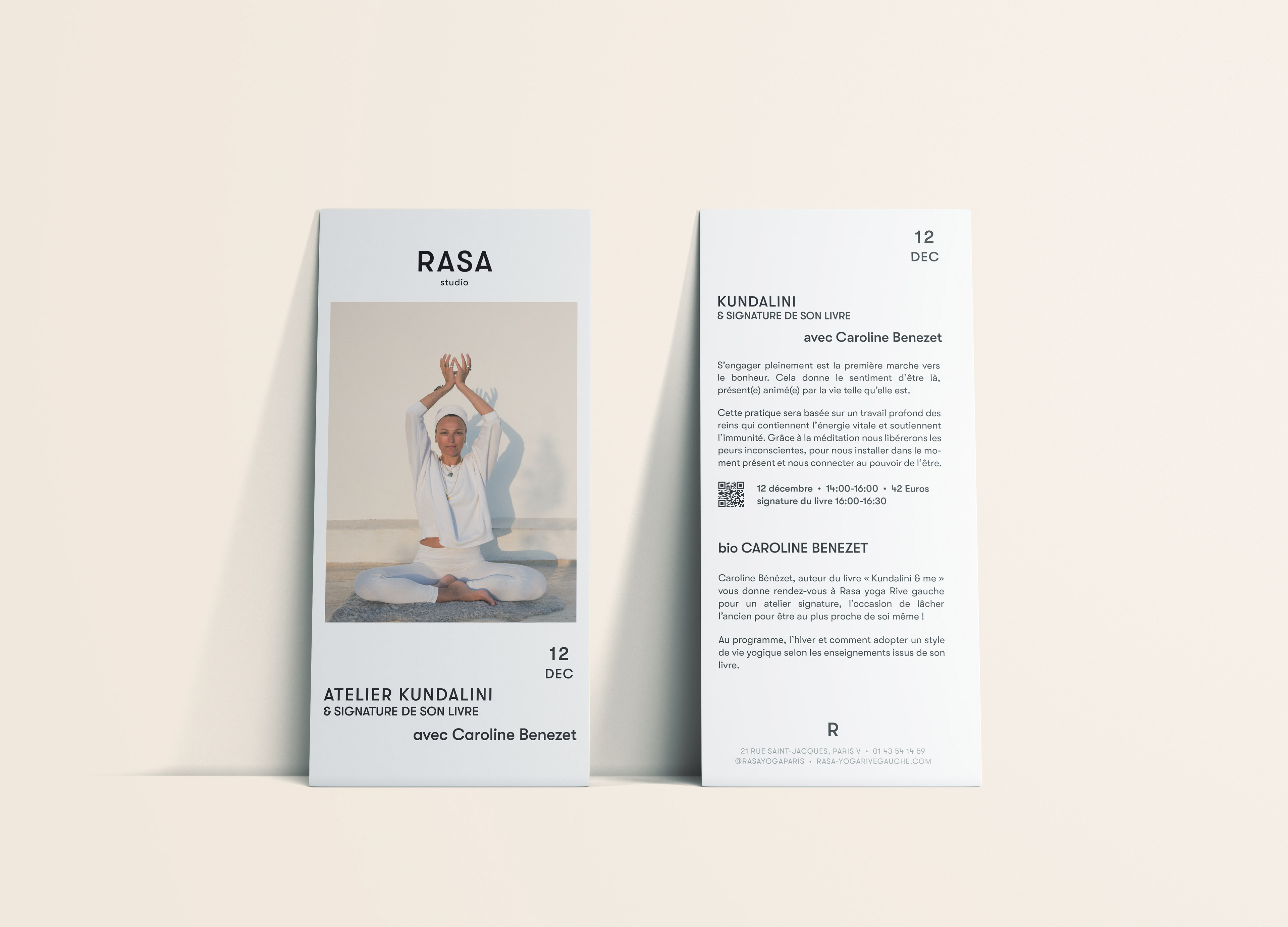 Flyer Atelier Caroline Benezet - Kundalini