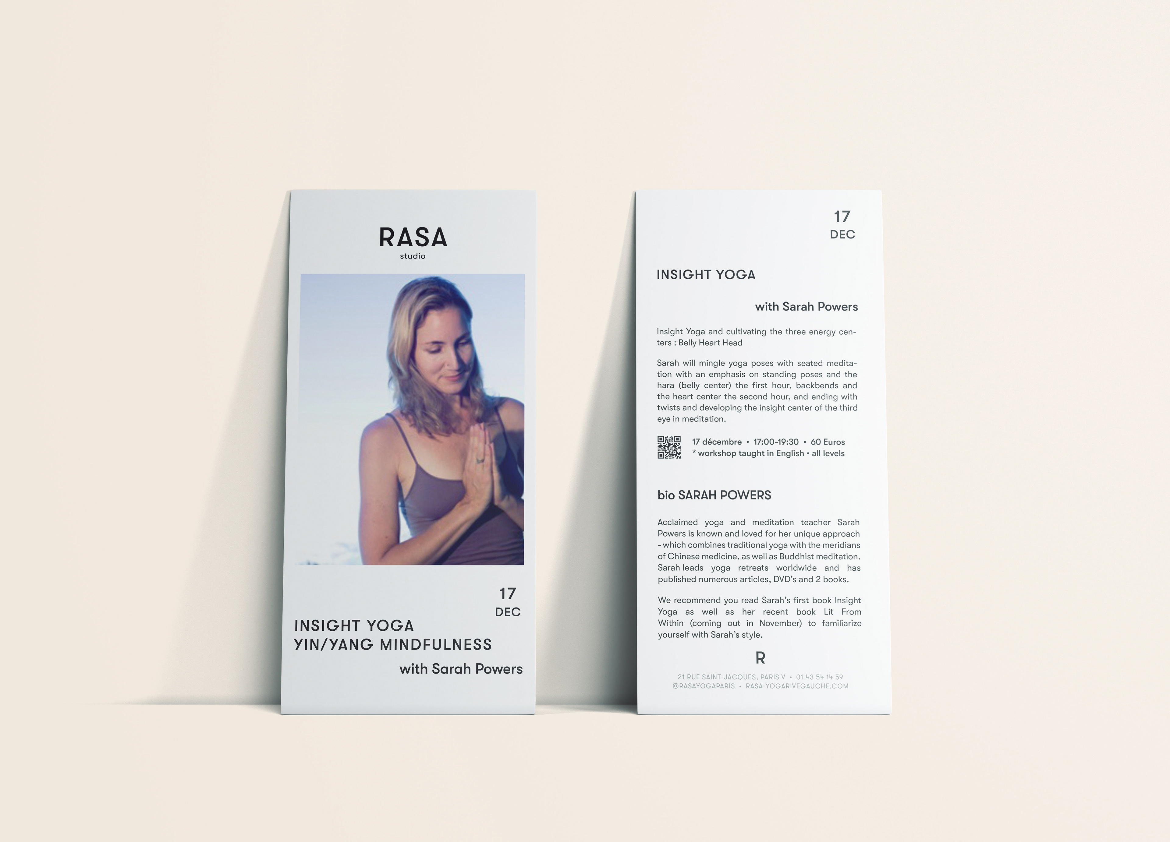 Flyer Atelier Sarah Powers - Insight Yoga