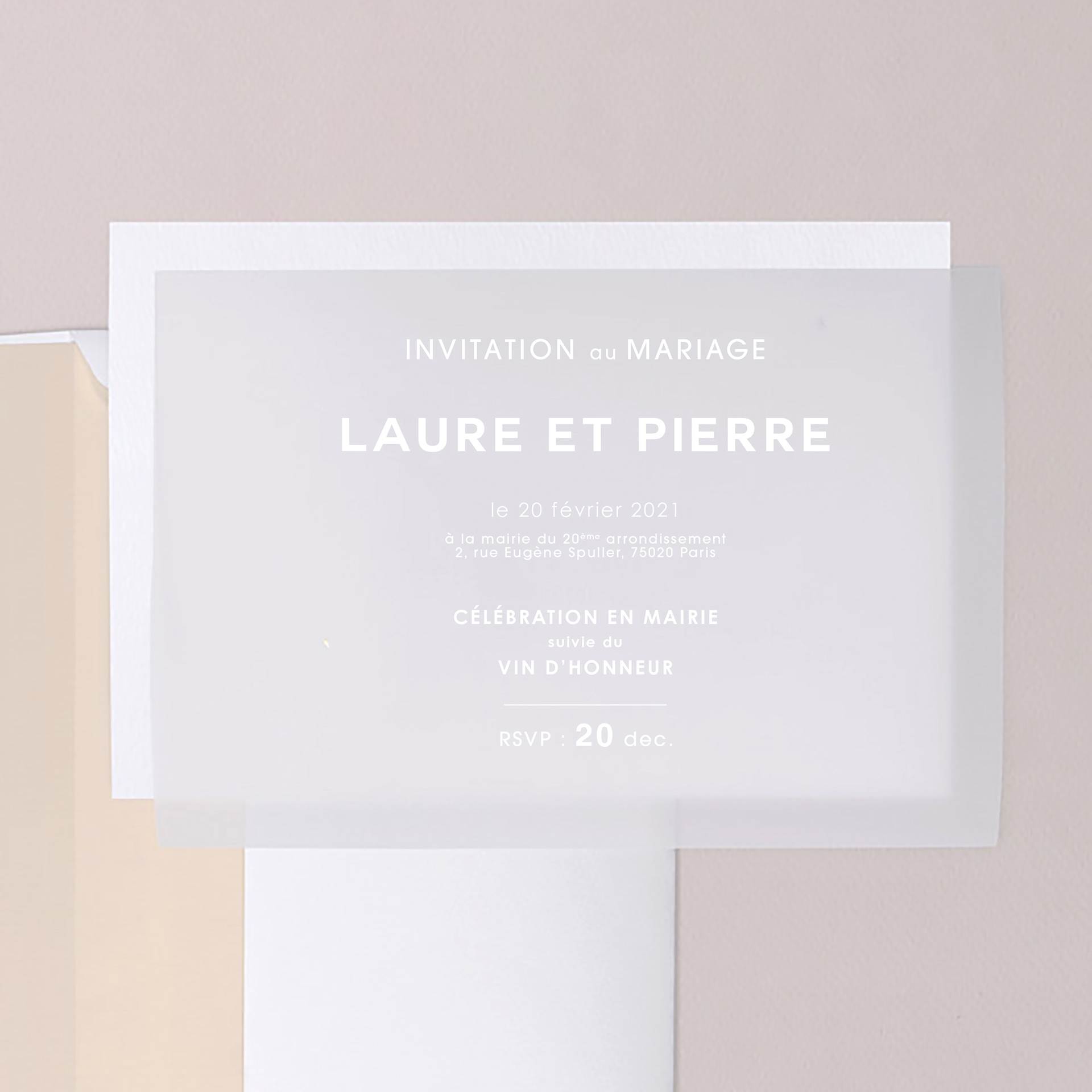 Faire-part de Mariage - Laure et Pierre