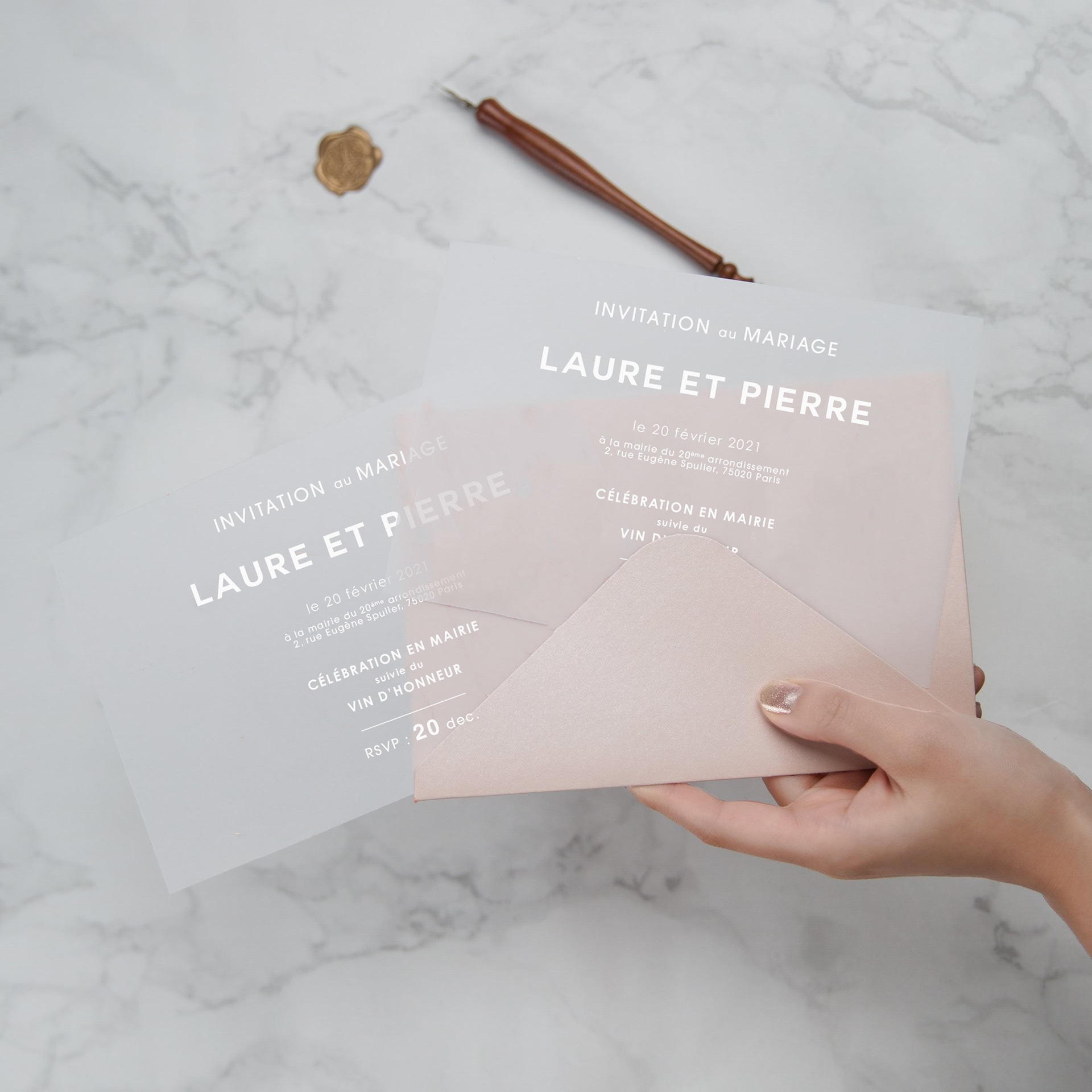Faire-part de Mariage - Laure et Pierre
