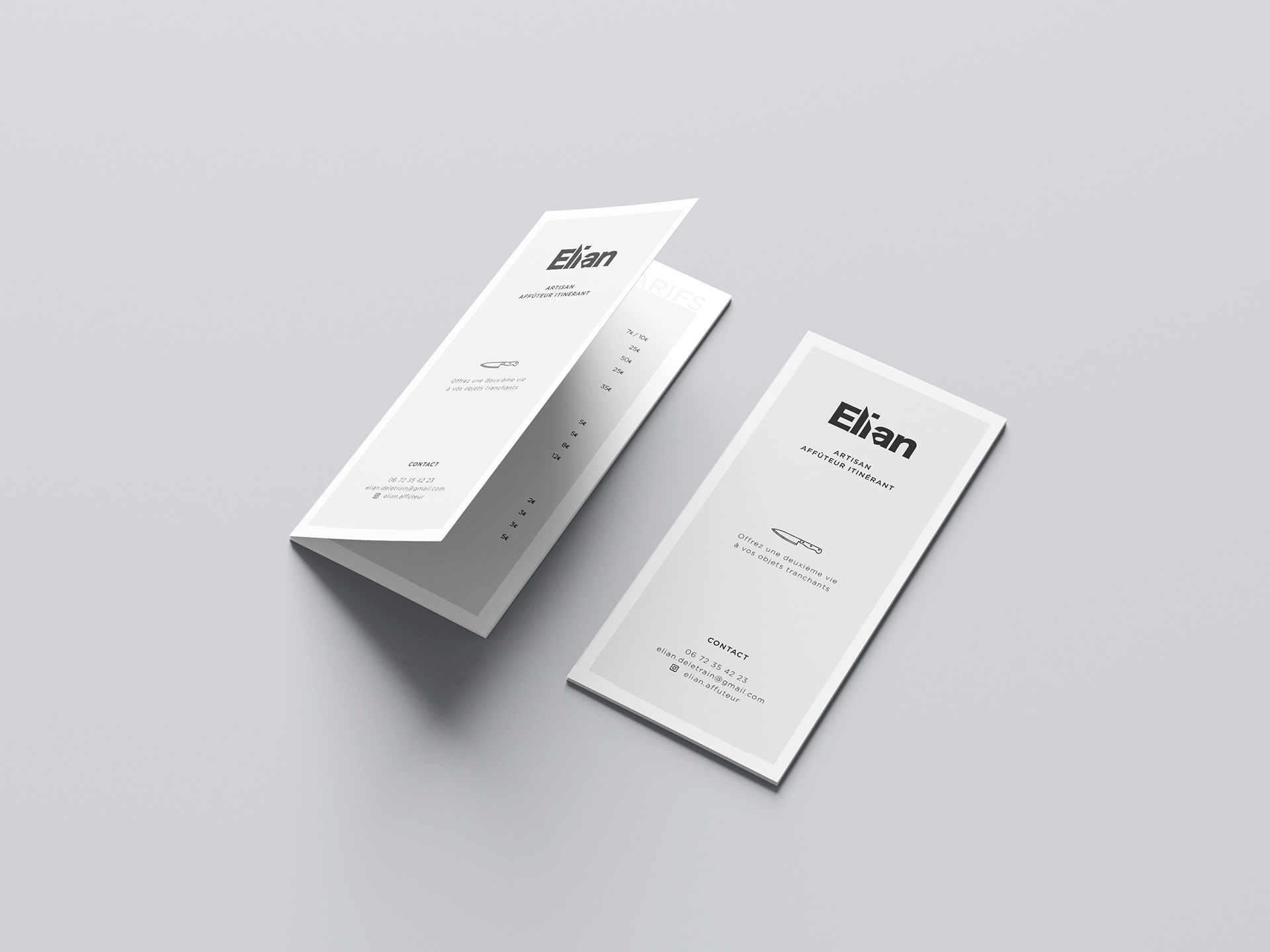 Brochure de prix Elian