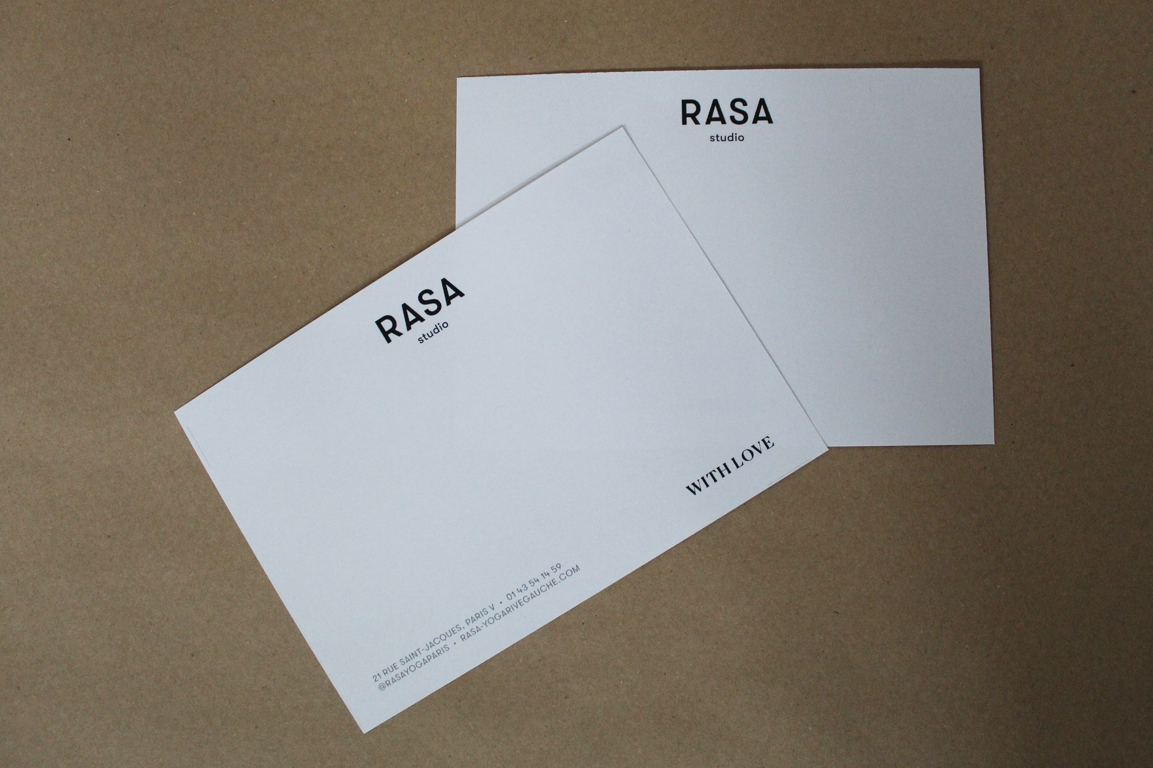 Cartes blanches de note
