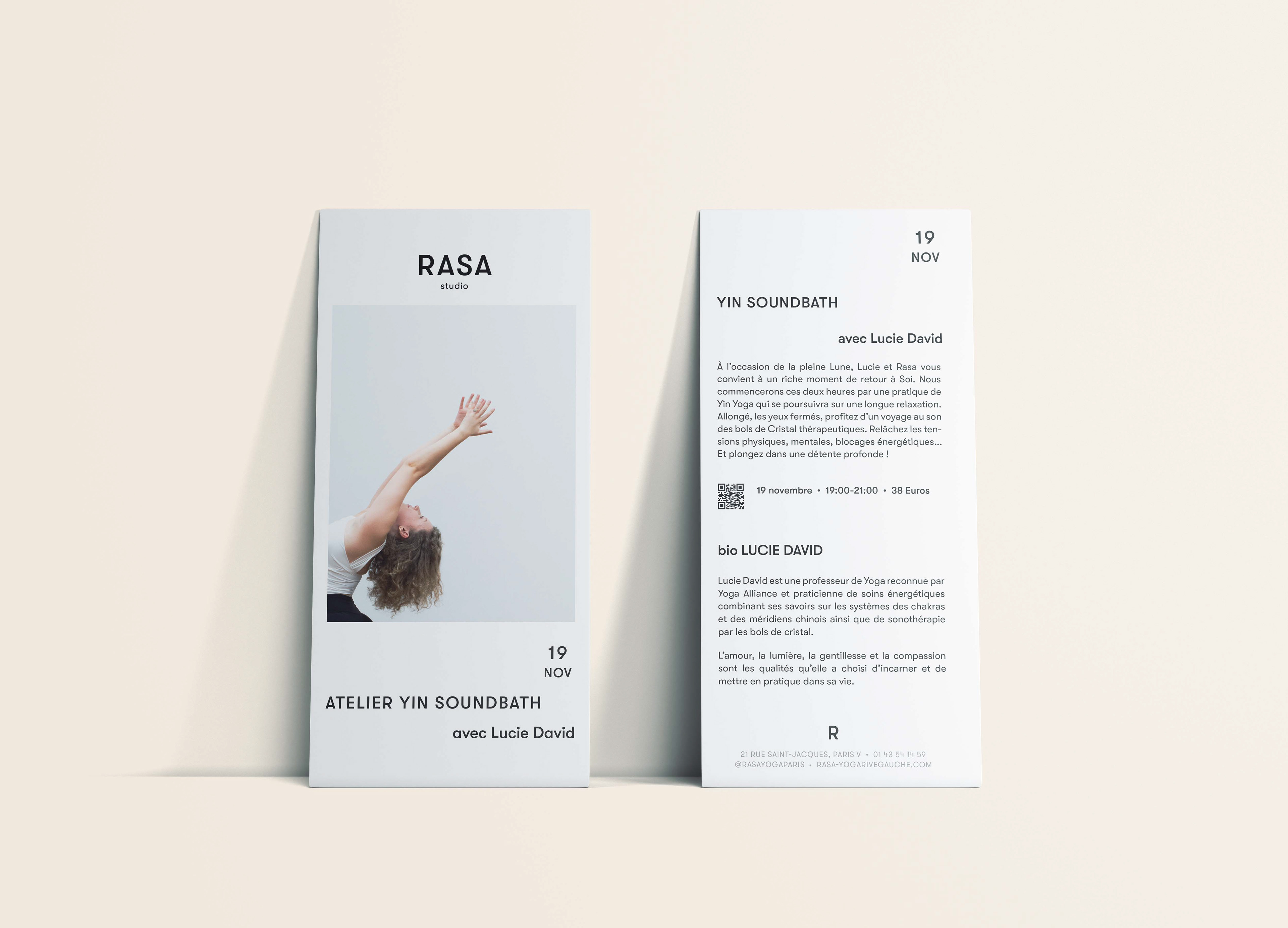 Flyer Atelier Lucie David - Yin Soundbath