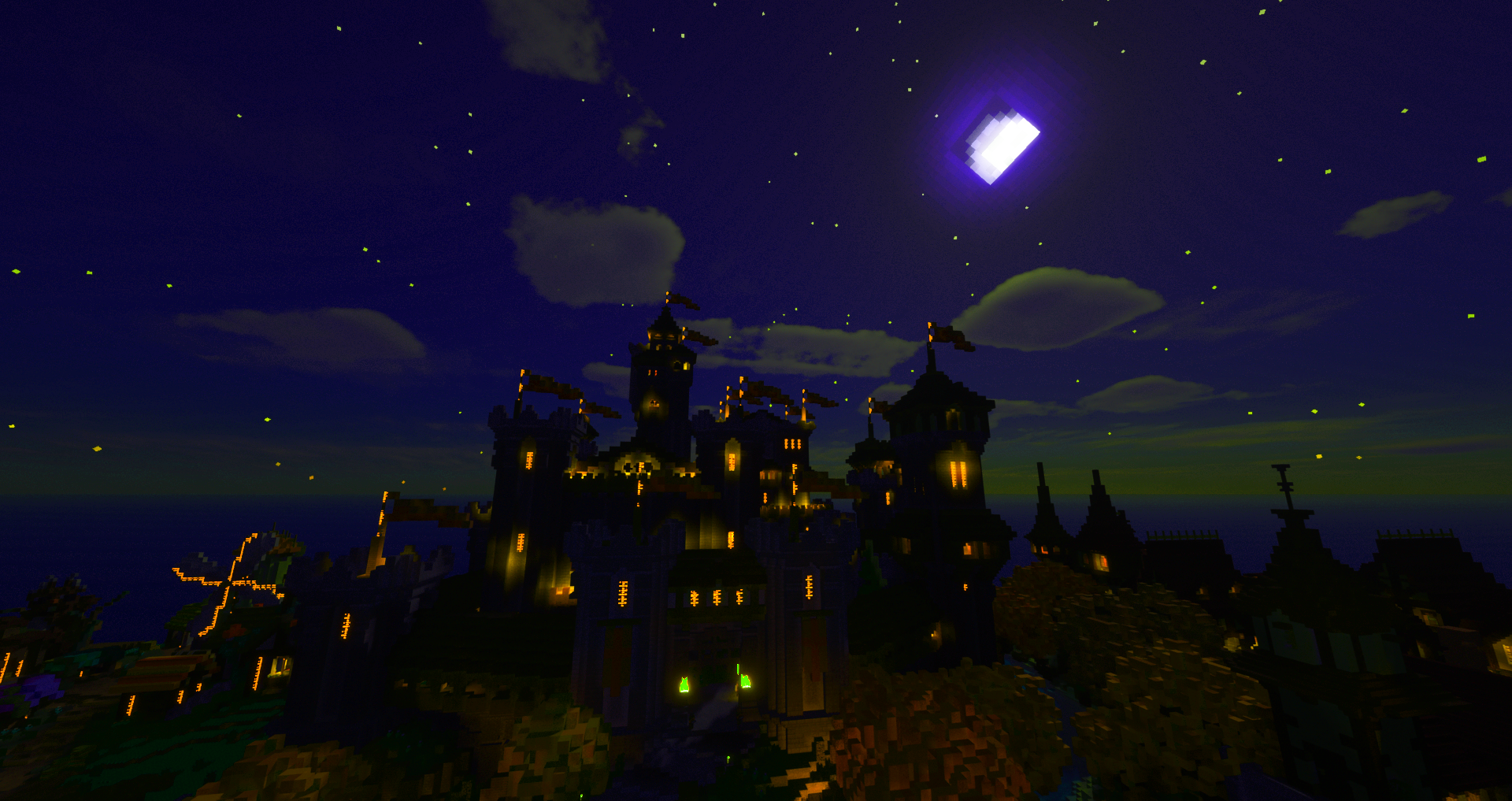 Hypixel with shaders and some more colors