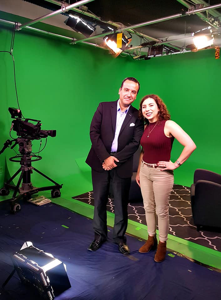 Maëlle Dupon en entrevue avec Kamal Benkirane à ICI Television