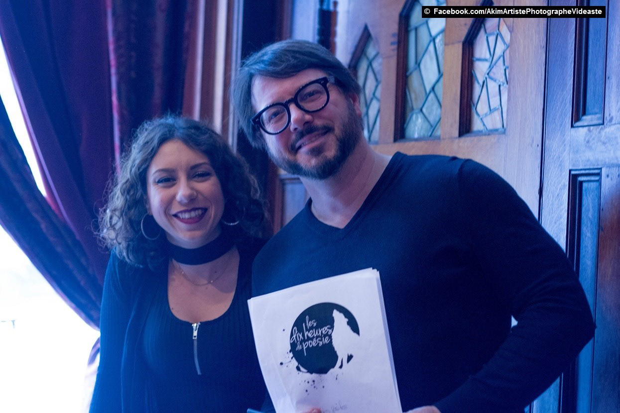 Roger Stéphane Blaise et Maëlle Dupon Les Dix Heures de Poésie 2018 © Akim Kermiche