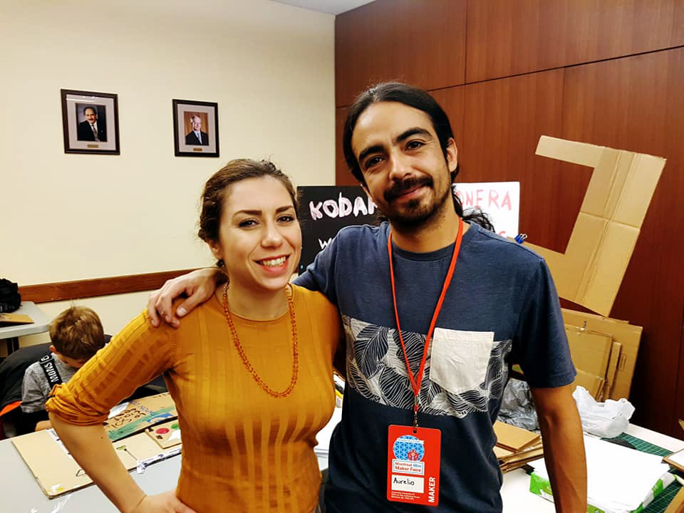 Maëlle Dupon et Aurelio Merzbau des Éditions Kodama Cartonera