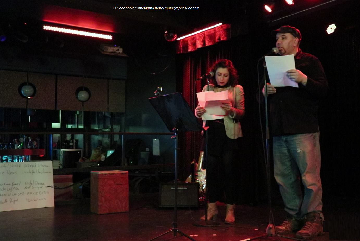 Lecture Cabaret Mado à Montréal avec Akim Kermiche 2018