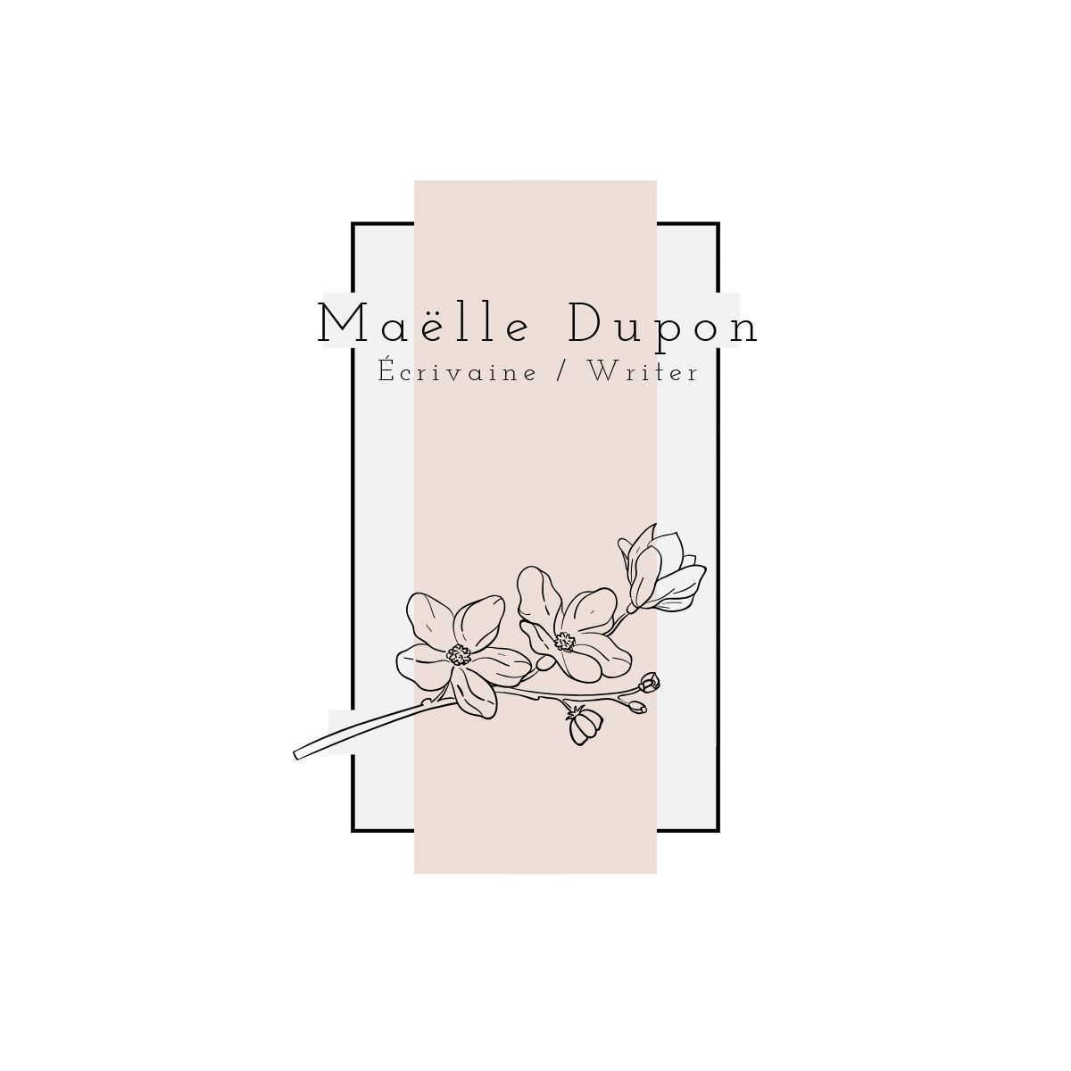 Logo Maëlle Dupon écrivain - escrivana - writer