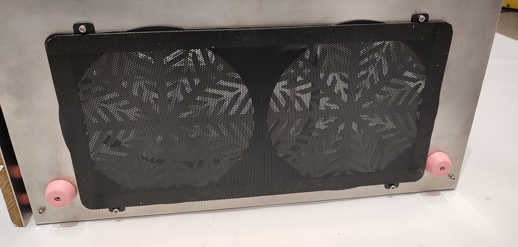 Custom magnetic fan filters for easy removal and cleaning