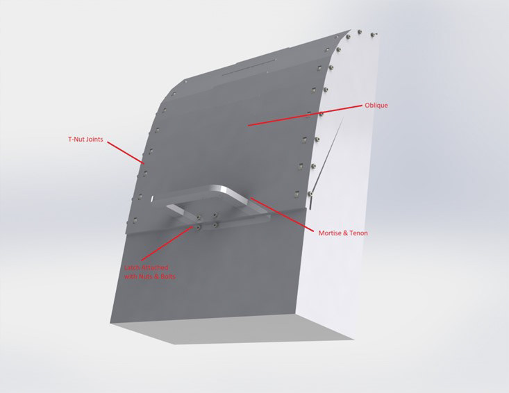 Render of the outer box