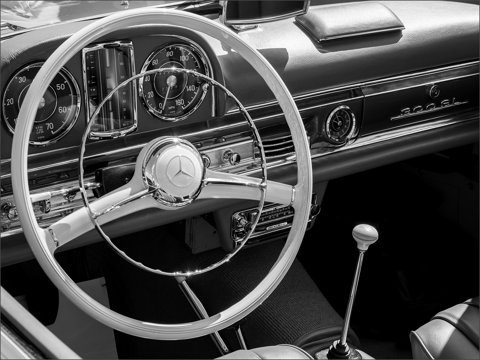 1. Monochrome - Fabulous Old Mercedes by Vaughan Dean LRPS
