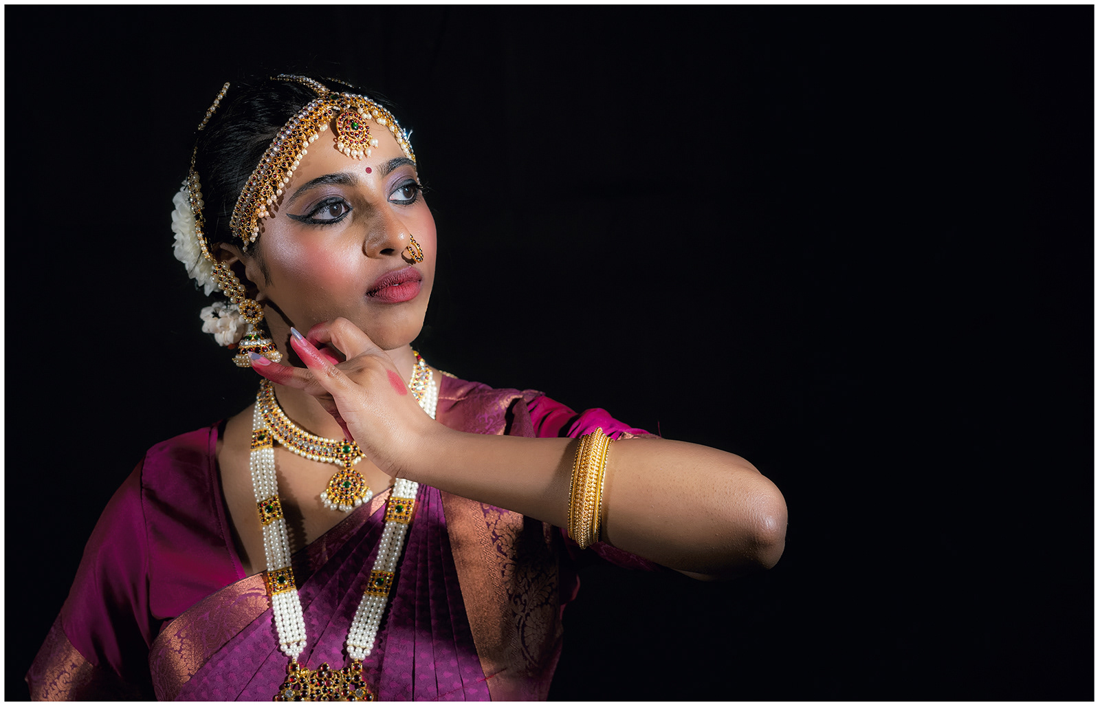 Classical Indian Dancer by Cliff Harvey