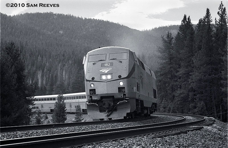 California Zephyr at Stanford Curve