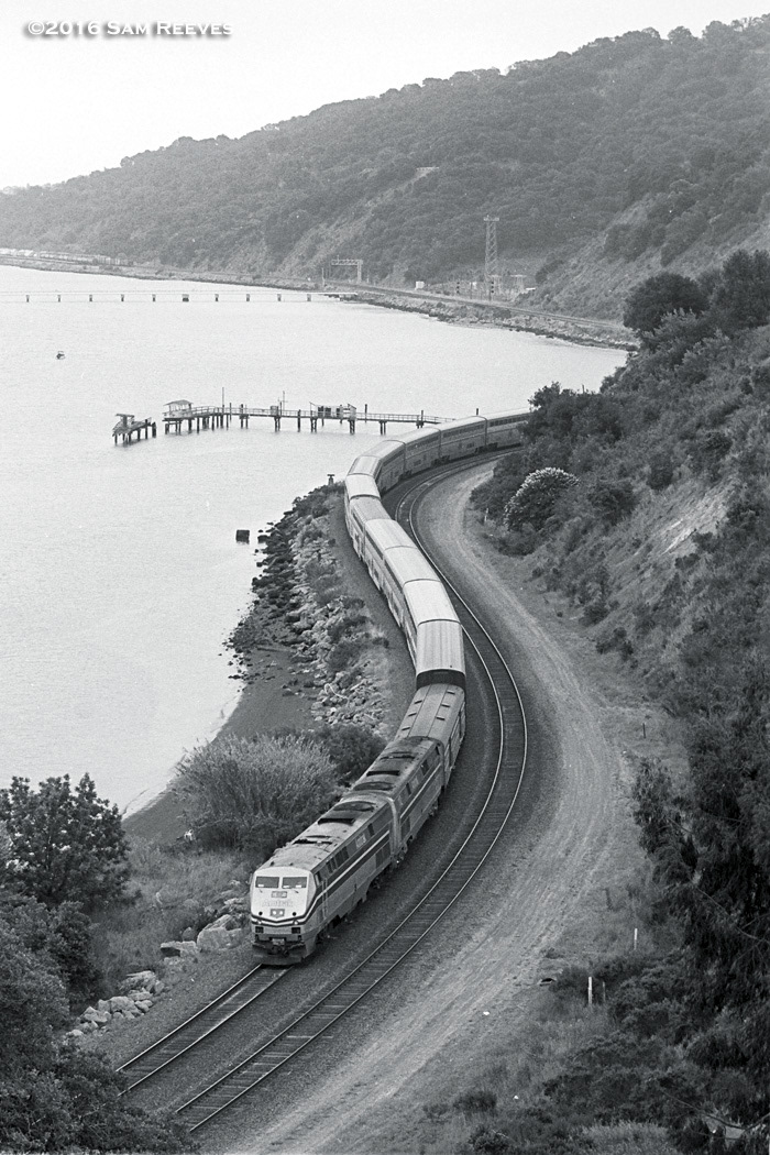 Coast Starlight near Port Costa