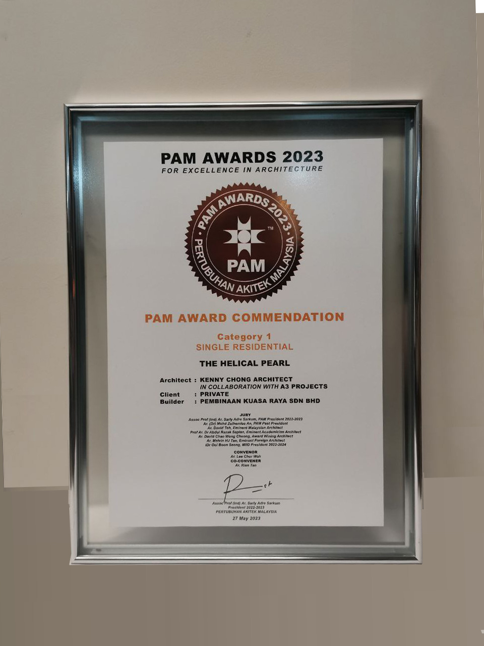 PAM Awards 2023 | The Helical Pearl