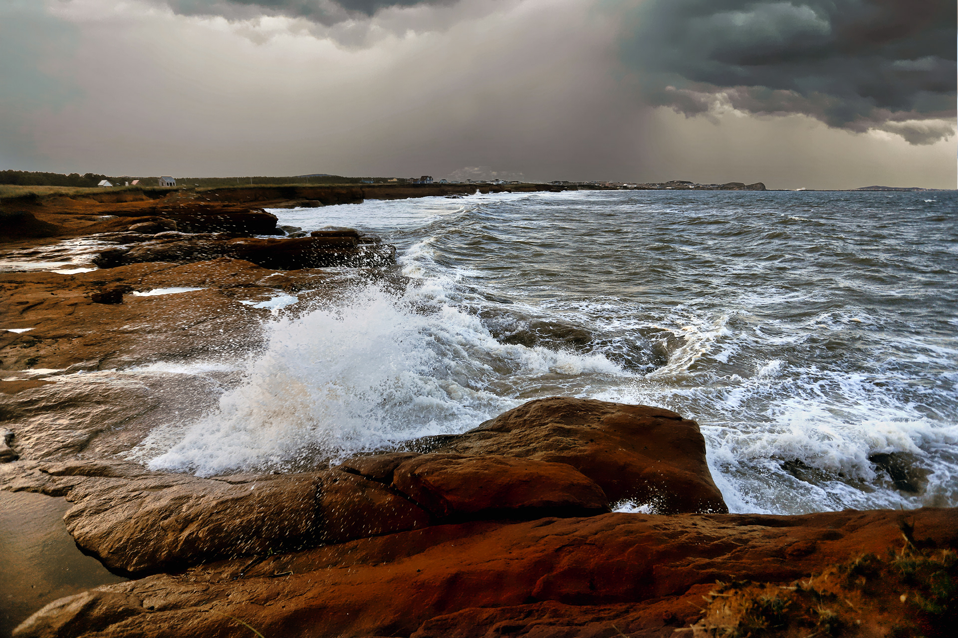 La tempête à la Pointe de l'Échourie