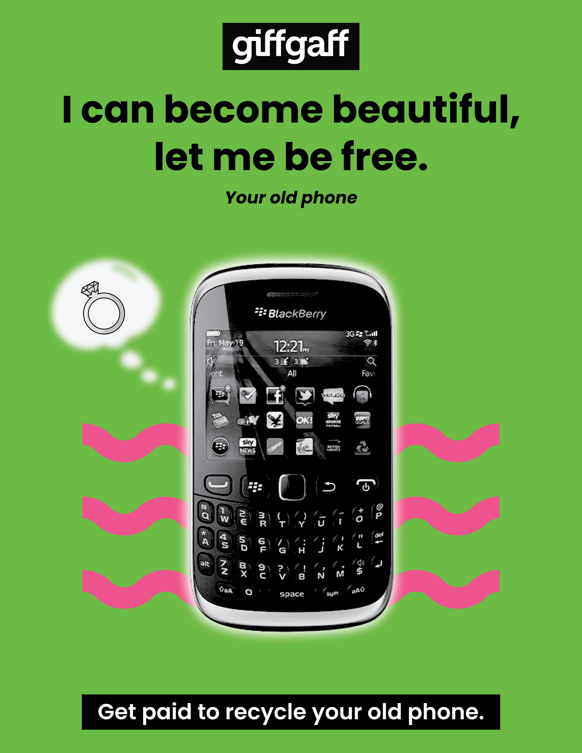 GIffGaff Poster Design