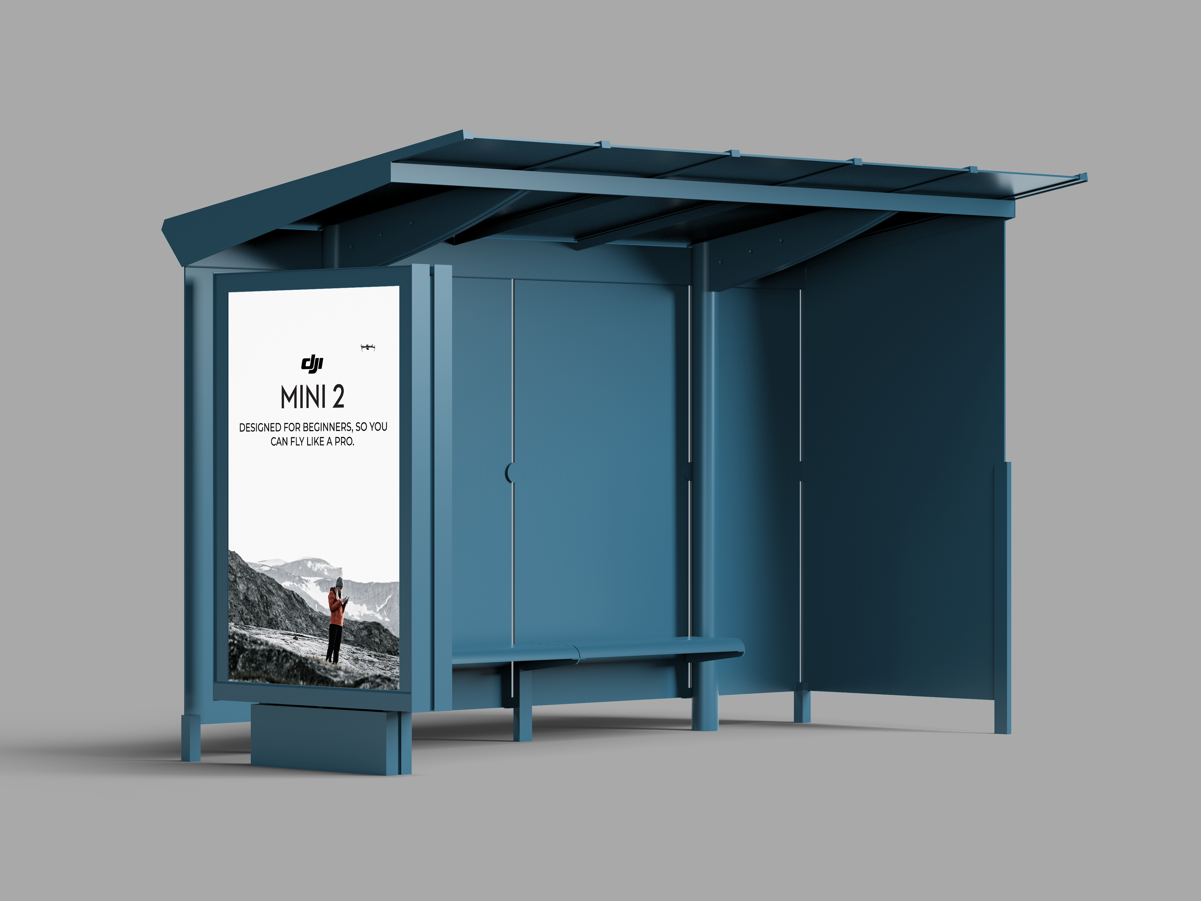 DJI Mini 2 Poster Mockup, DJI Mini 2 Drone, Drone. Created by Bradly McCullum.