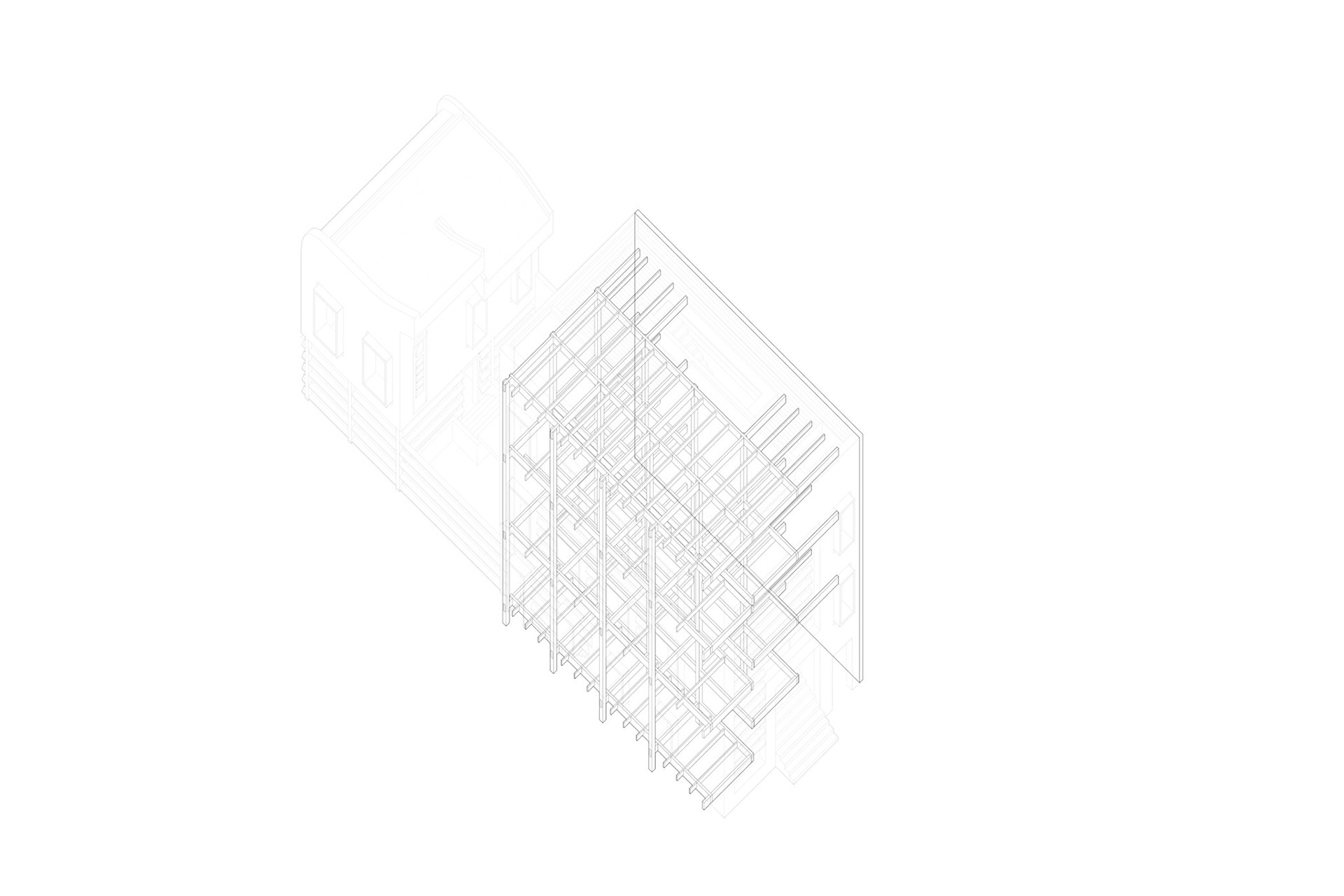Structure Axonometric (Infill Housing)