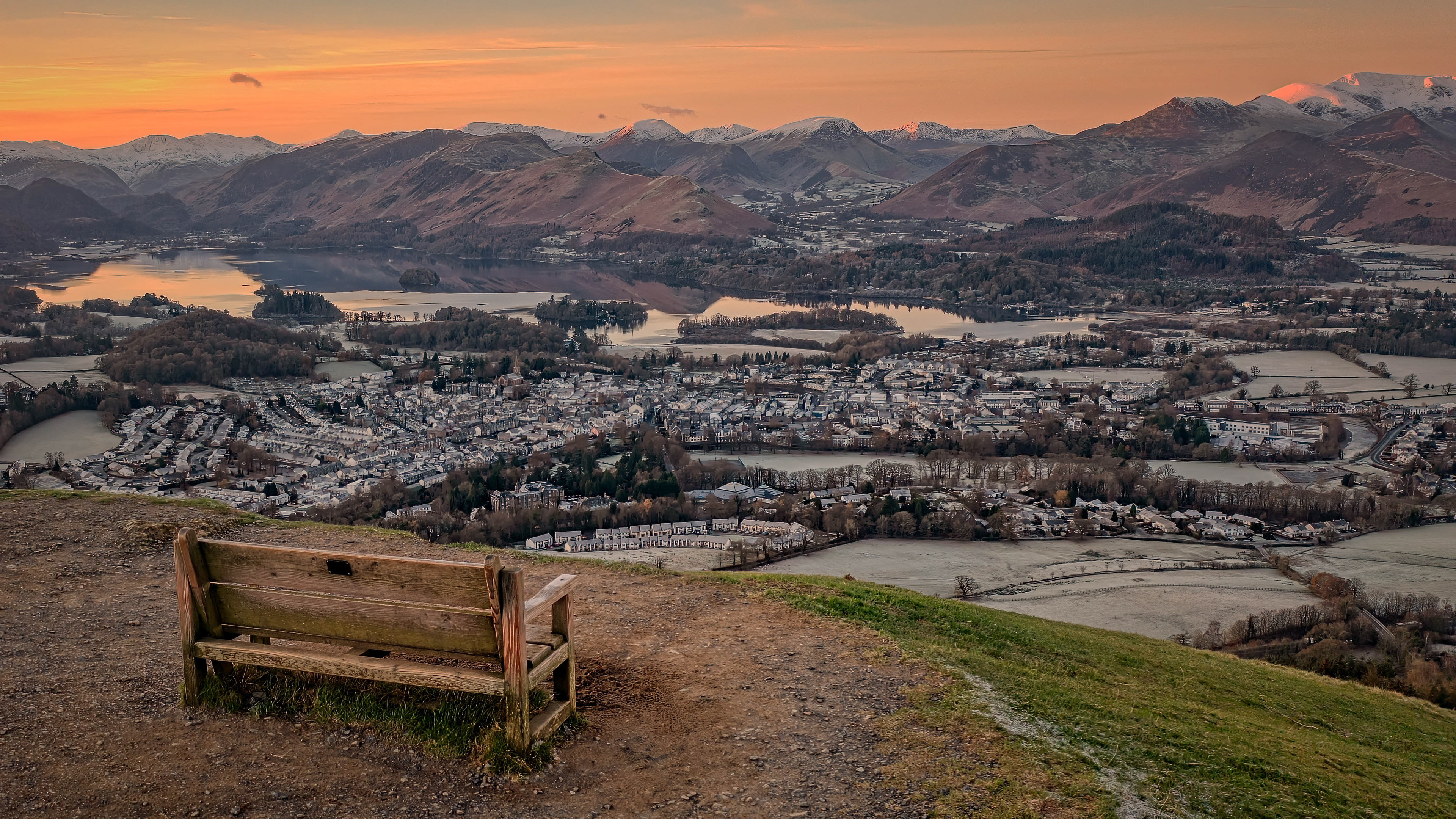 Latrigg overlooking Keswick and Derwentwater