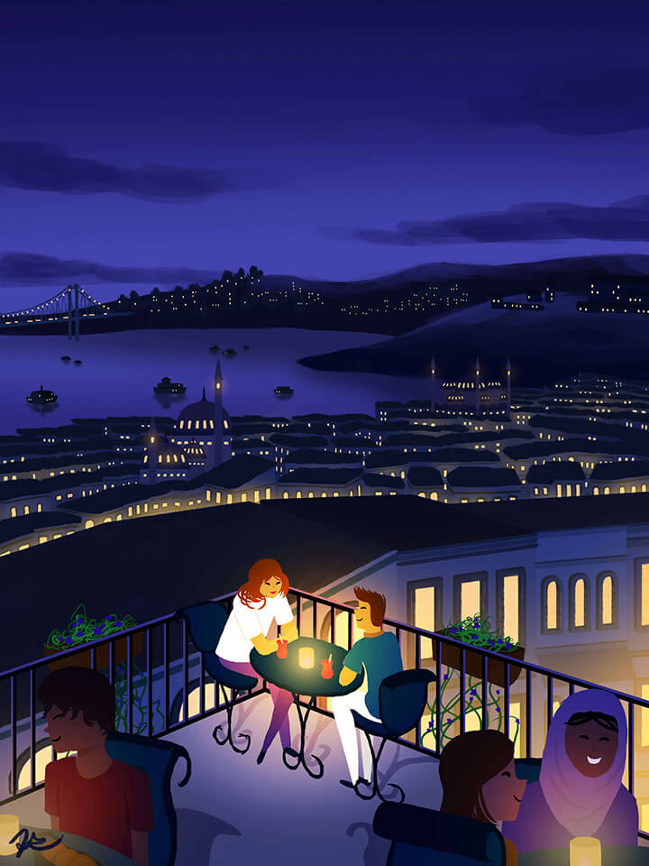 Istanbul is best seen from rooftops