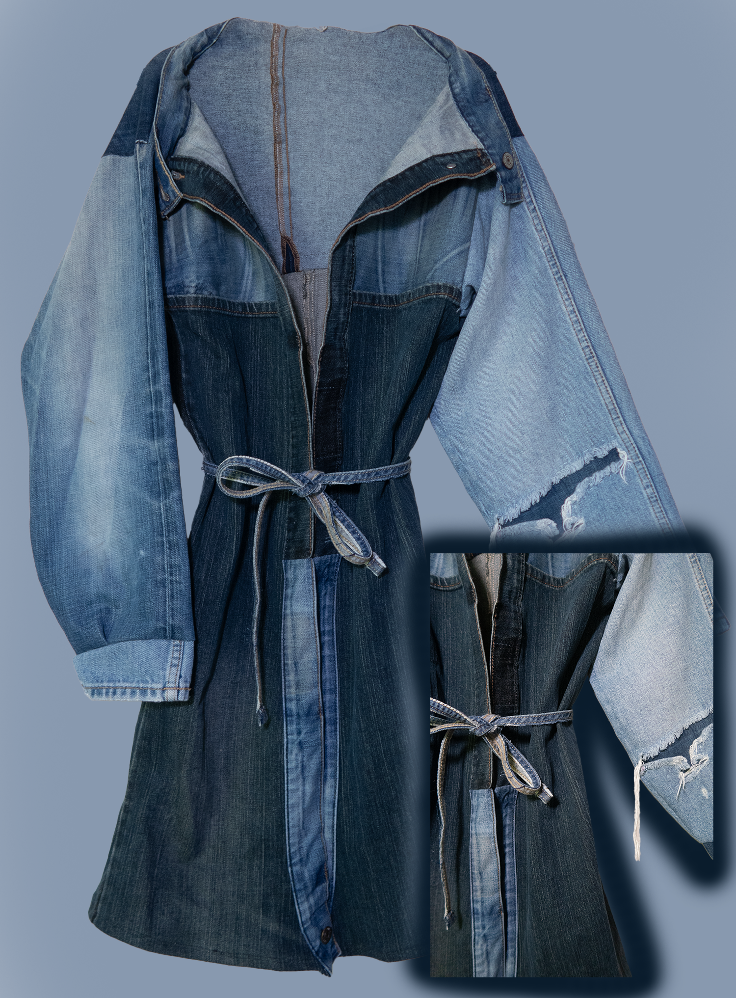 Up-cycled jeans graciously donated by my brother