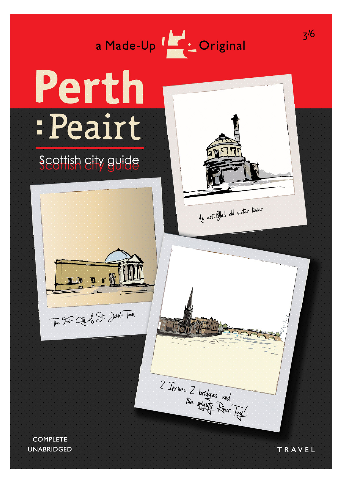 Perth: Peairt - Scotland, Movie Poster Art, Giclee Print, Wall Art, made up books,  pop culture, local history, landmarks