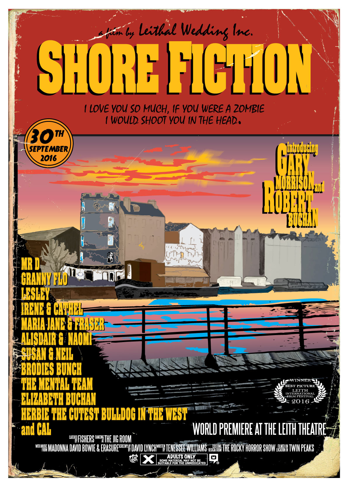 Eddscape Commission, Bespoke poster, wedding invite, Leith, Edinburgh