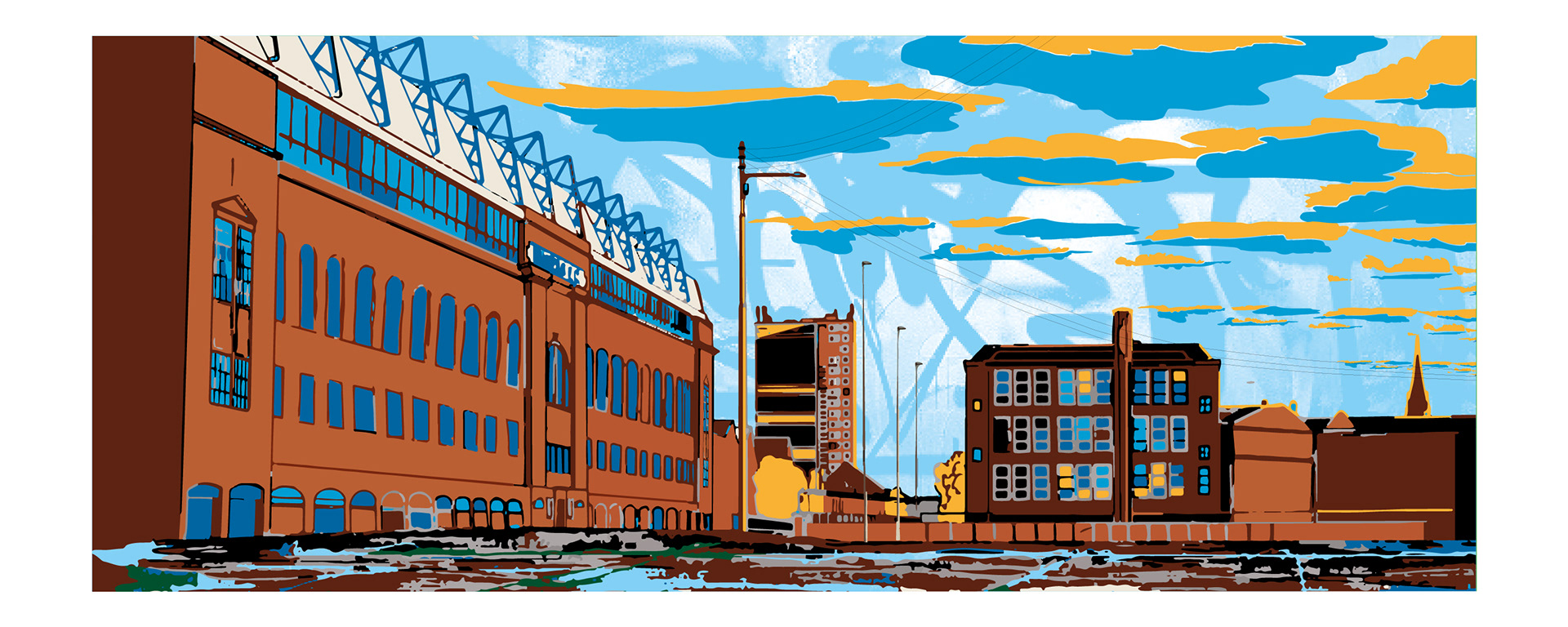 Ibrox Rangers Stadium football