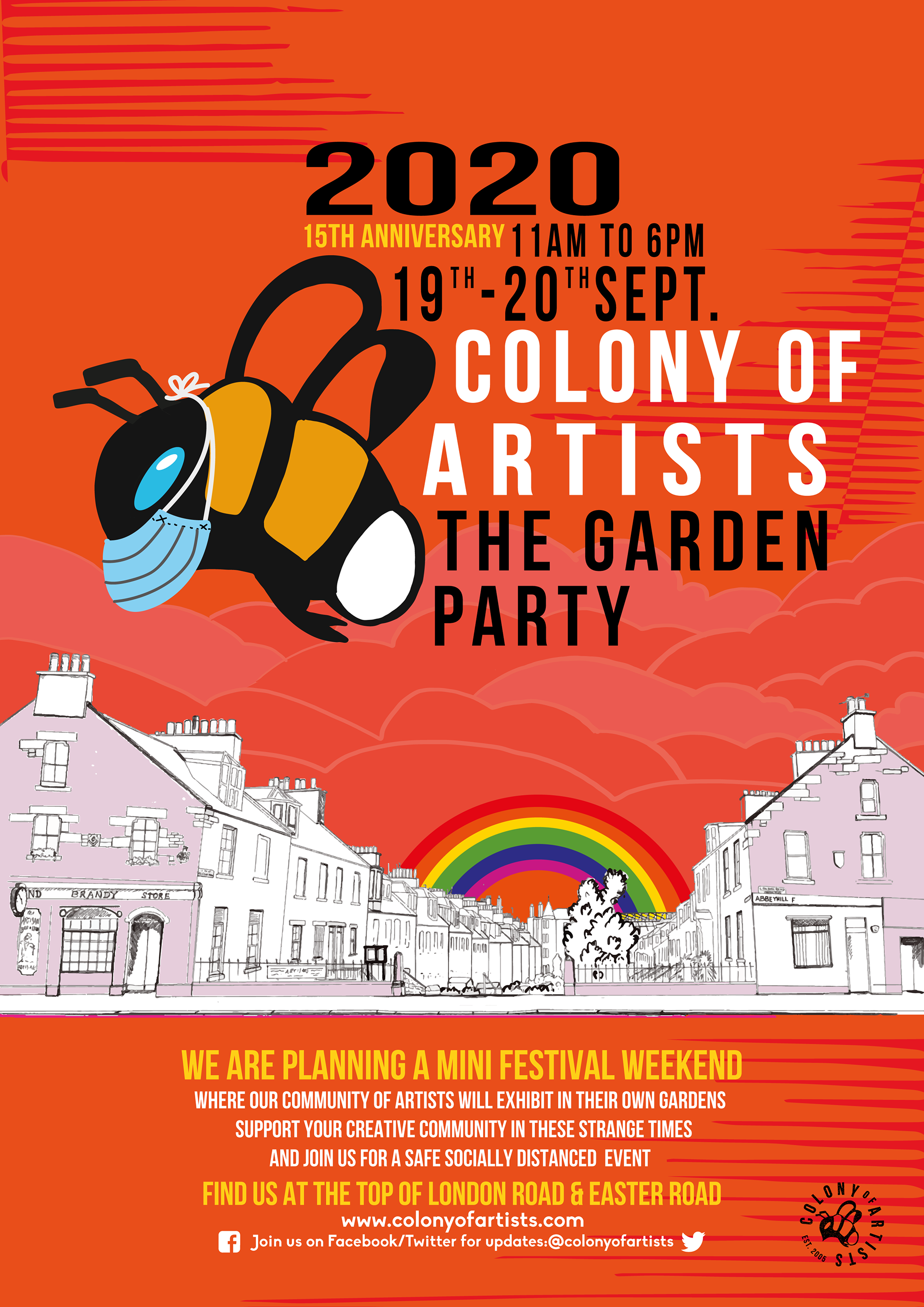 Brochure Design, Eddscape, Colony of artists, edinburgh, Scotland, arts festival, exhibition