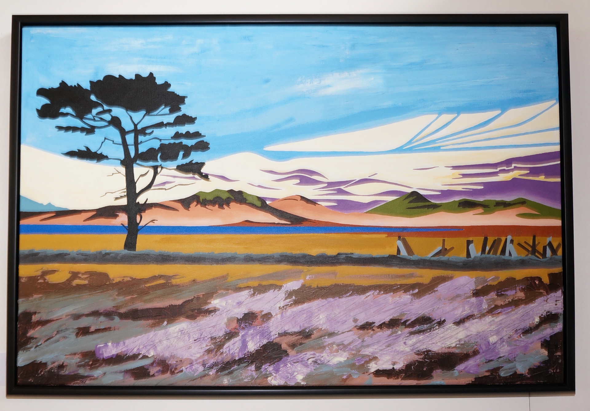 Acrylic painting, wall art, eddscape, Scotland