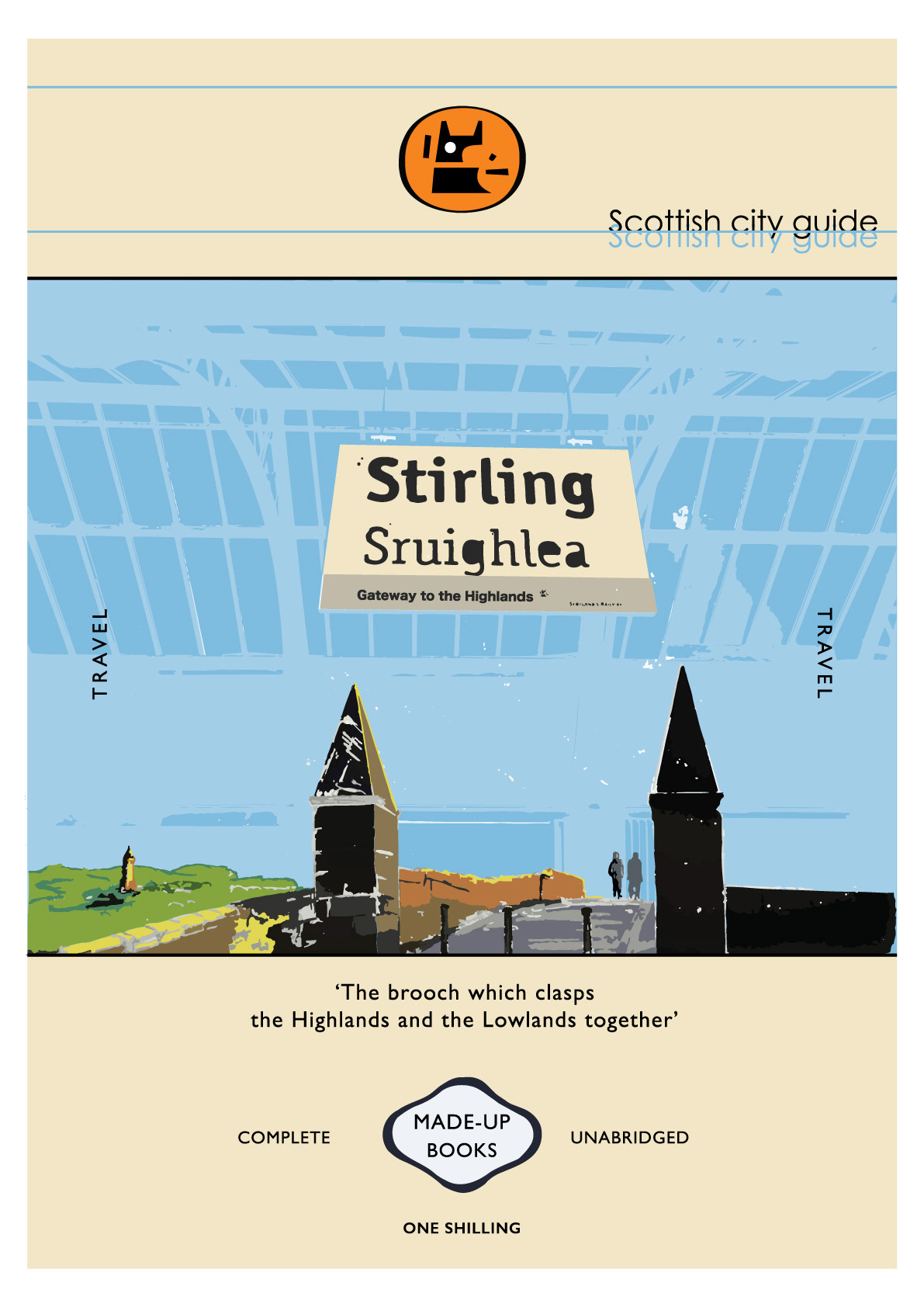 Stirling: Sruighlea - Scotland, Movie Poster Art, Giclee Print, Wall Art, made up books,  pop culture, local history, landmarks, 