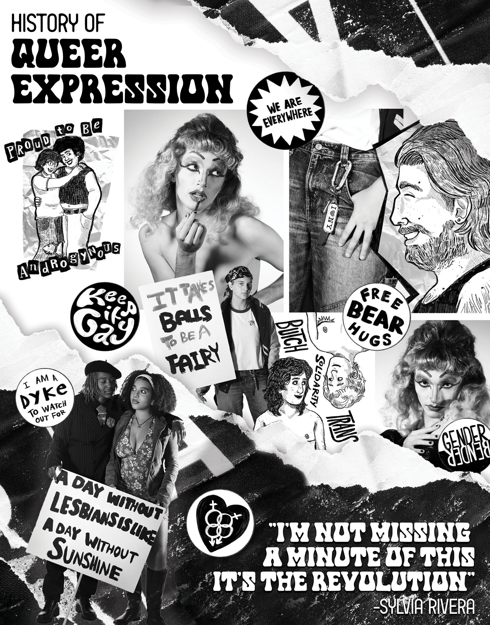 Fusion Magazine - "History of Queer Expression" ft. illustrations by Lilly Agneta