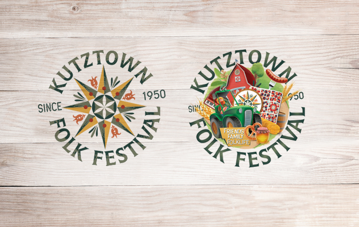 Kutztown Folk Festival Logo Illustrations
