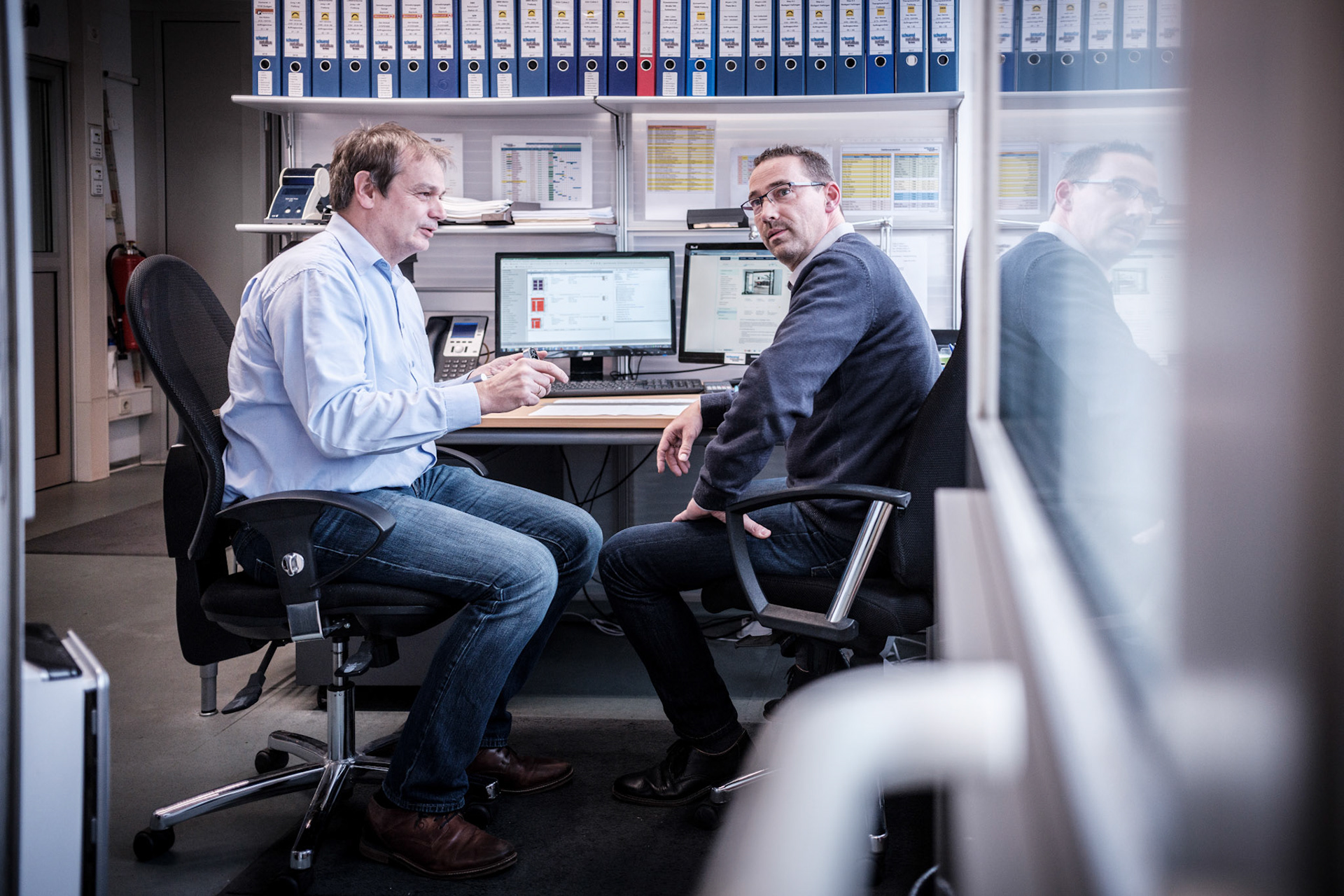 Titelgeschichte PVH vor Ort / Fa Schwendt am Mittwoch, 14.11.17  in Wertheim. Foto: Jakob Studnar