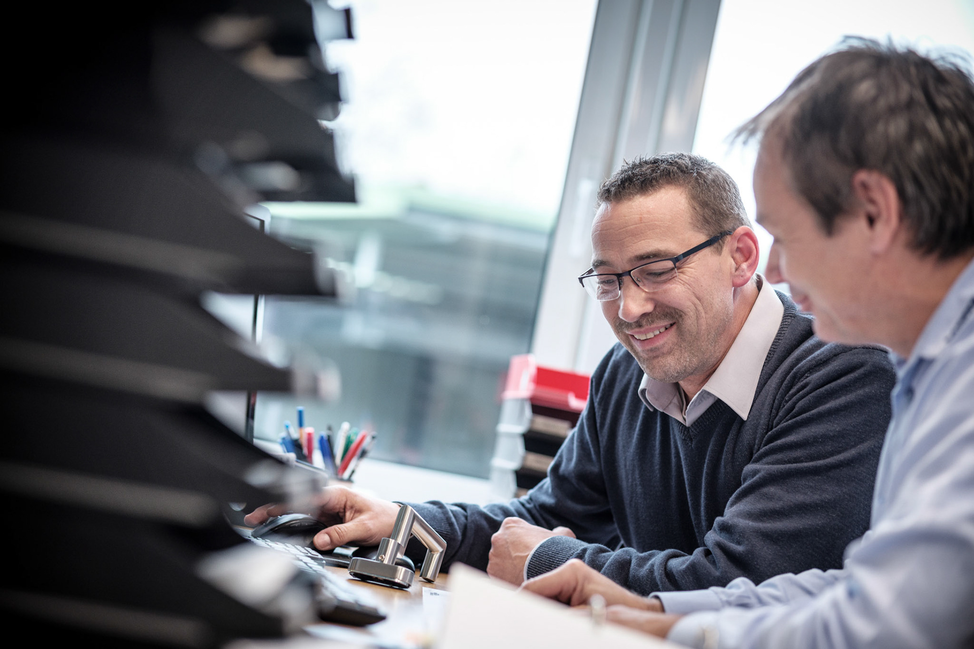 Titelgeschichte PVH vor Ort / Fa Schwendt am Mittwoch, 14.11.17  in Wertheim. Foto: Jakob Studnar