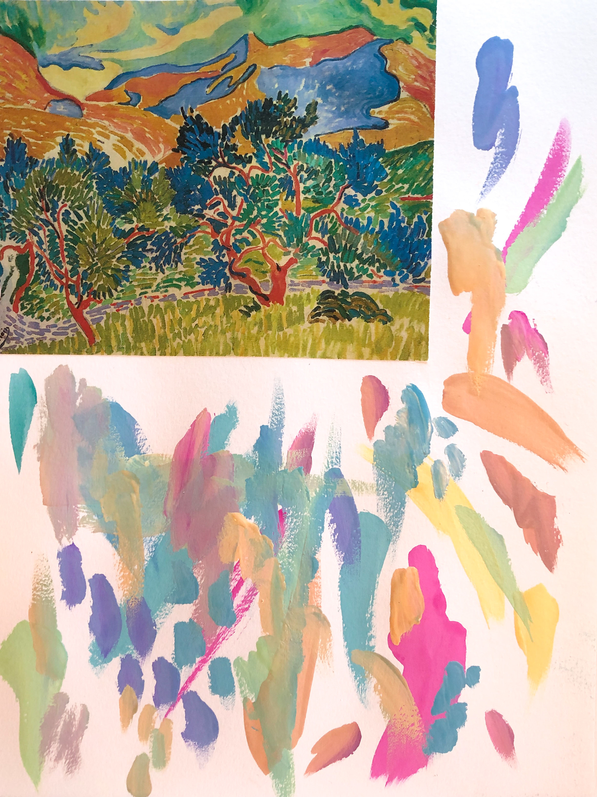 Mountains Collioure - Andre Derain & working through design ideas by hand in my sketchbook