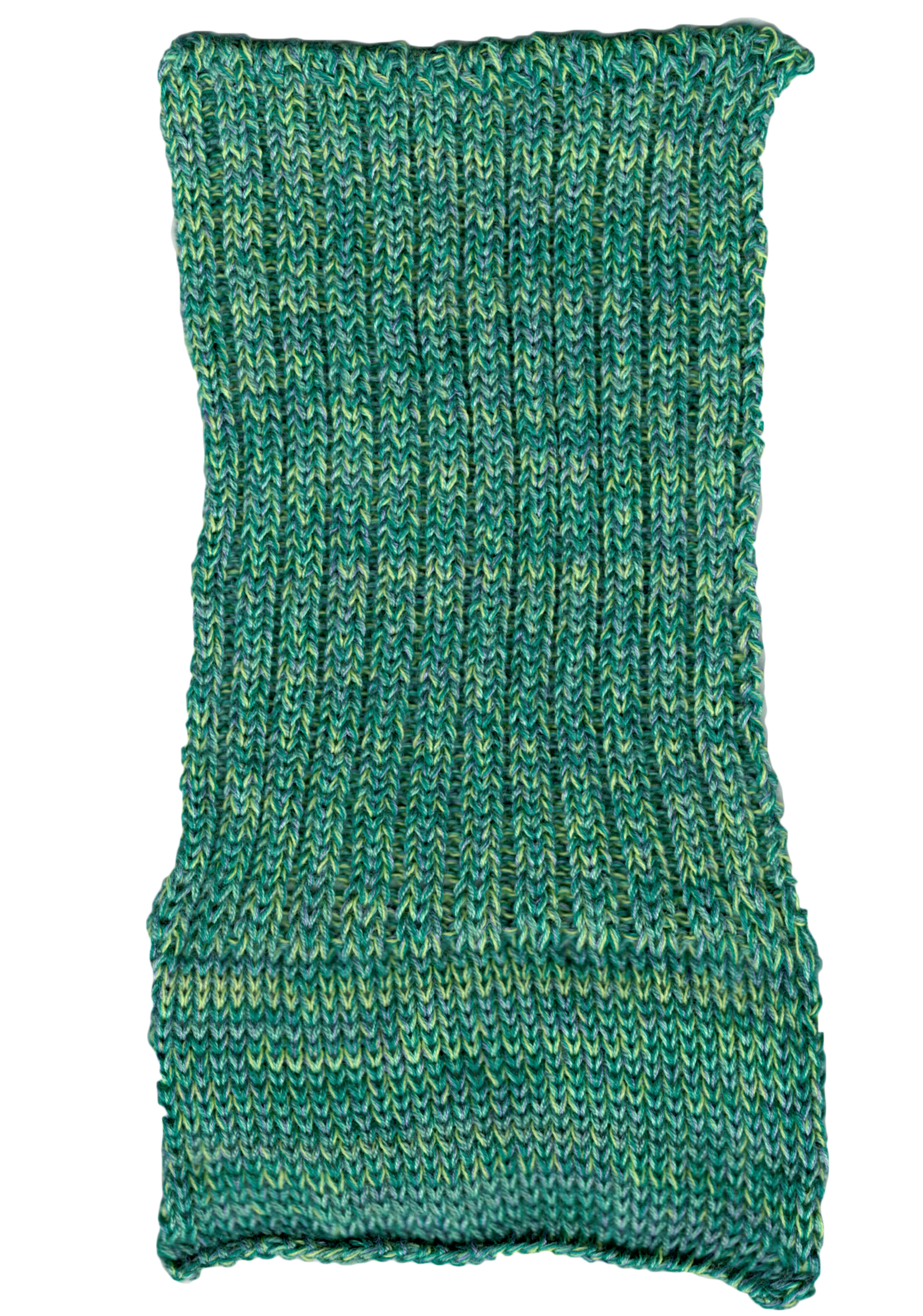 2x2 rib into single jersey