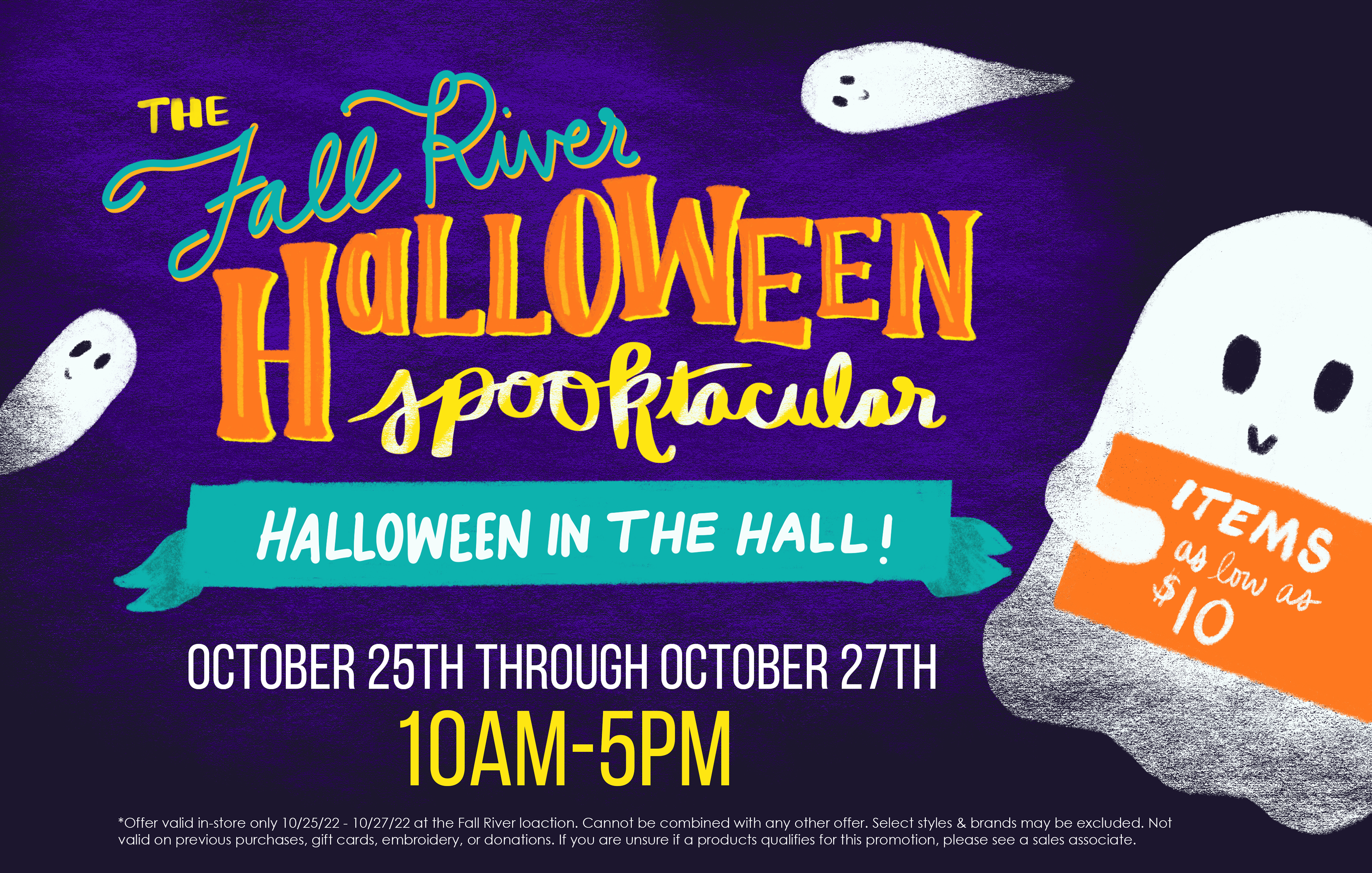 Halloween Spooktacular Sidewalk Sale Event Sign