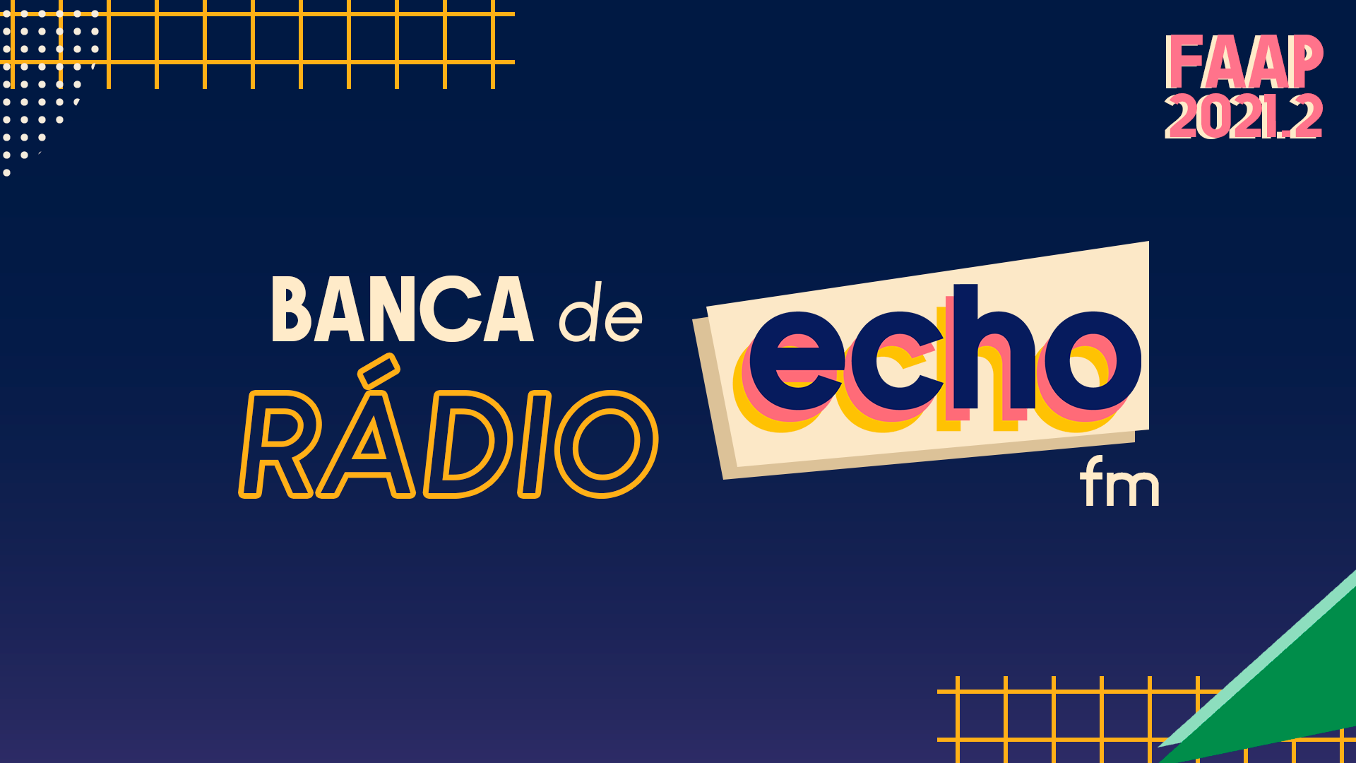 Logotipo/Thumbnail para evento: Banca de Rádio FAAP 2021
