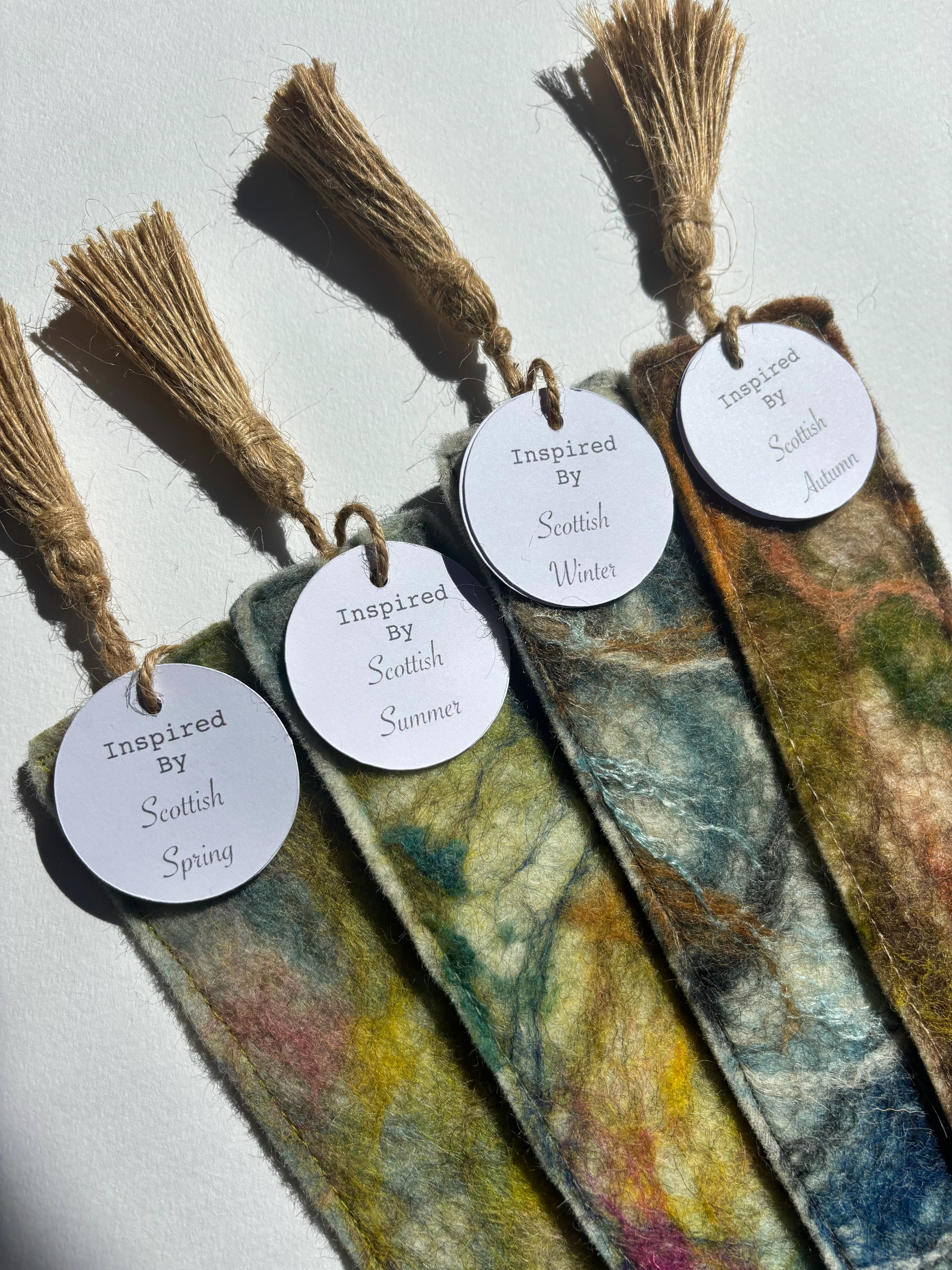 Hand felted Bookmarks 