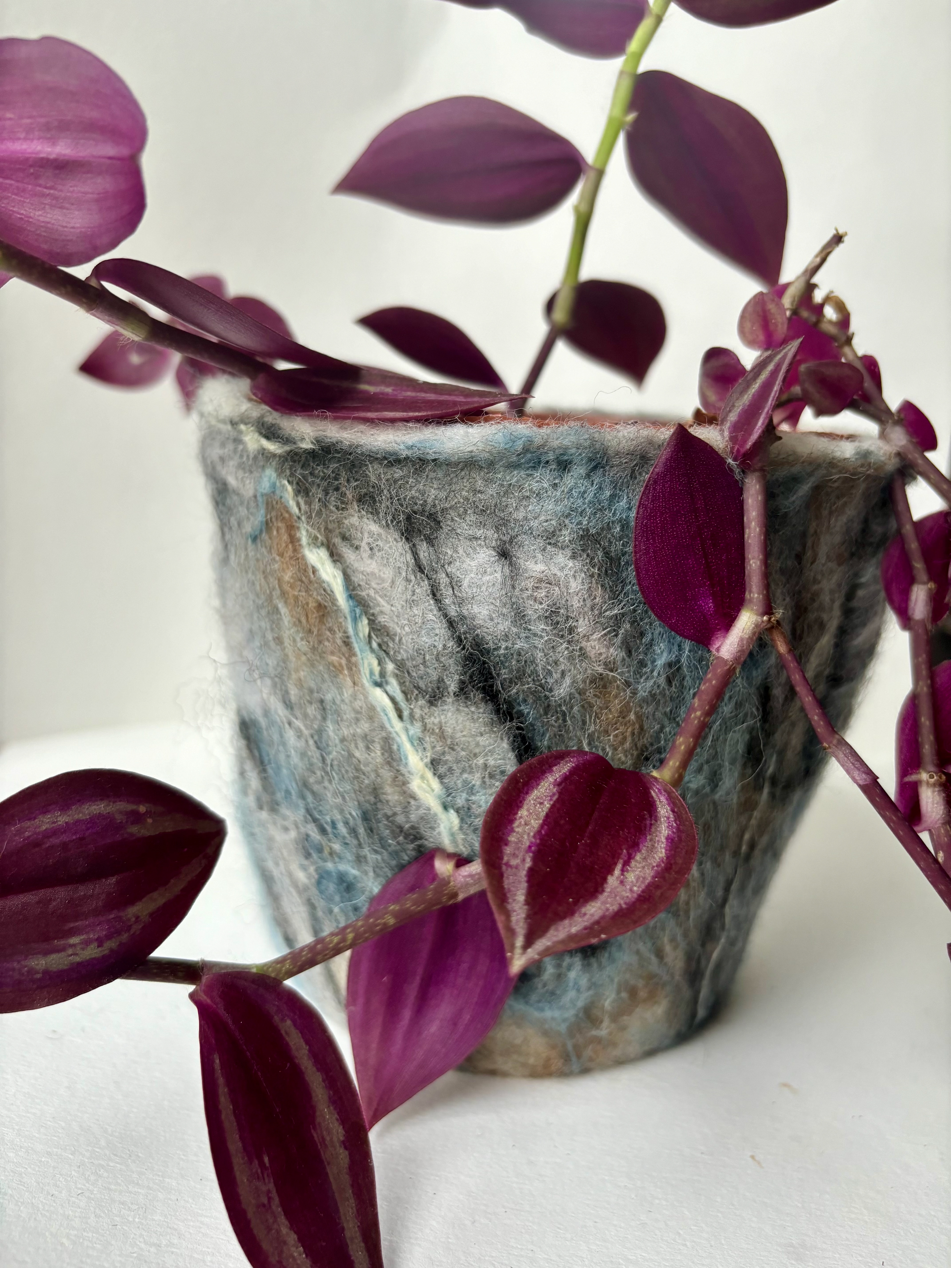 Large Felted Plant Pot