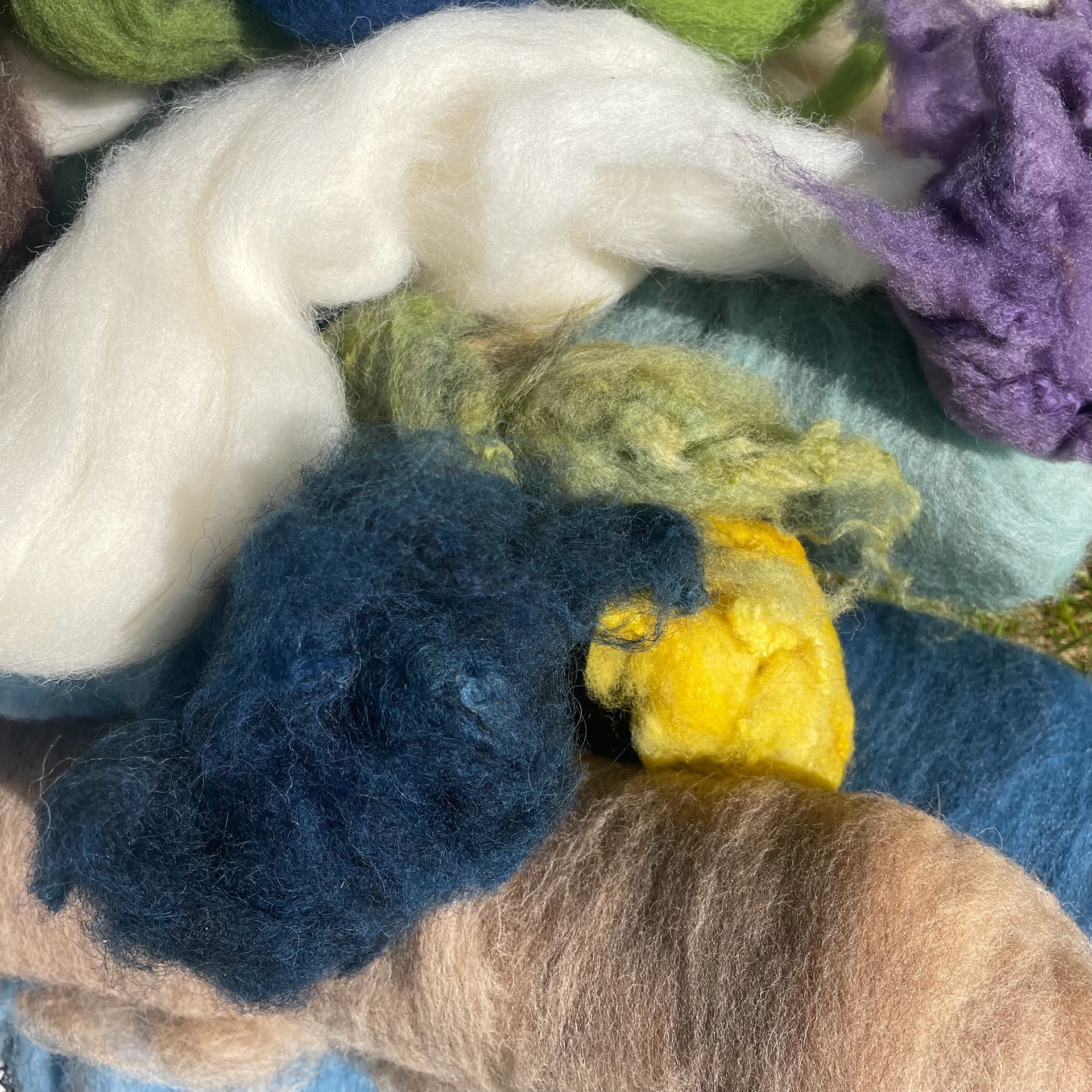 Naturally dyed wools sourced from small bussinesses