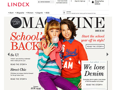 Kelly Ann - Lindex - Online Magazine Design [ Issue 01 ]