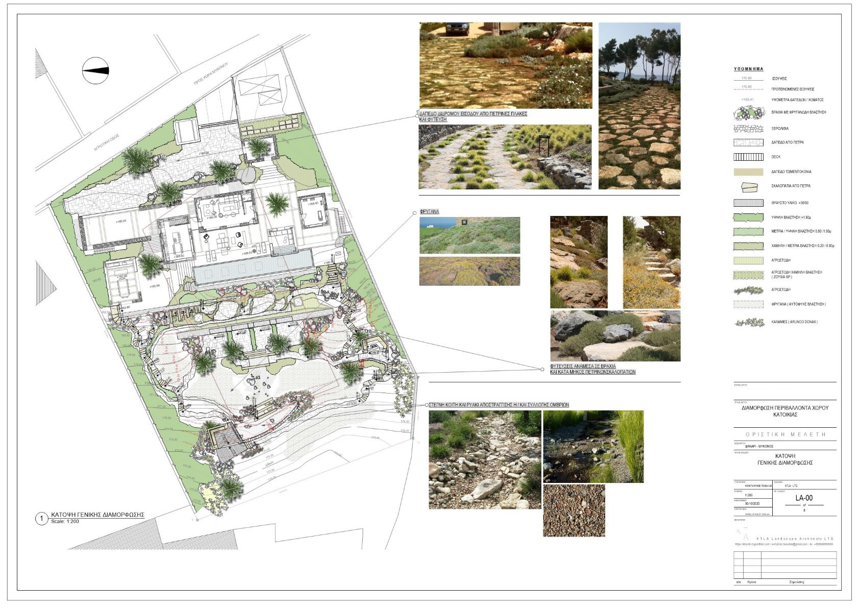 mykonos residential master plan -residential garden